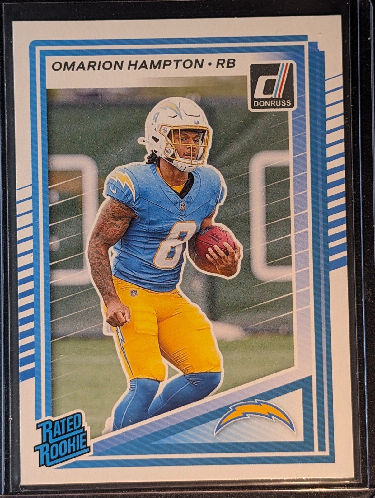 Front of 2025 Donruss #303 Omarion Hampton