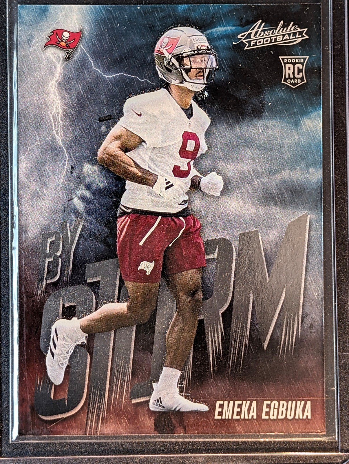 Front of 2025 Panini Absolute #4 Emeka Egbuka By Storm Rookie