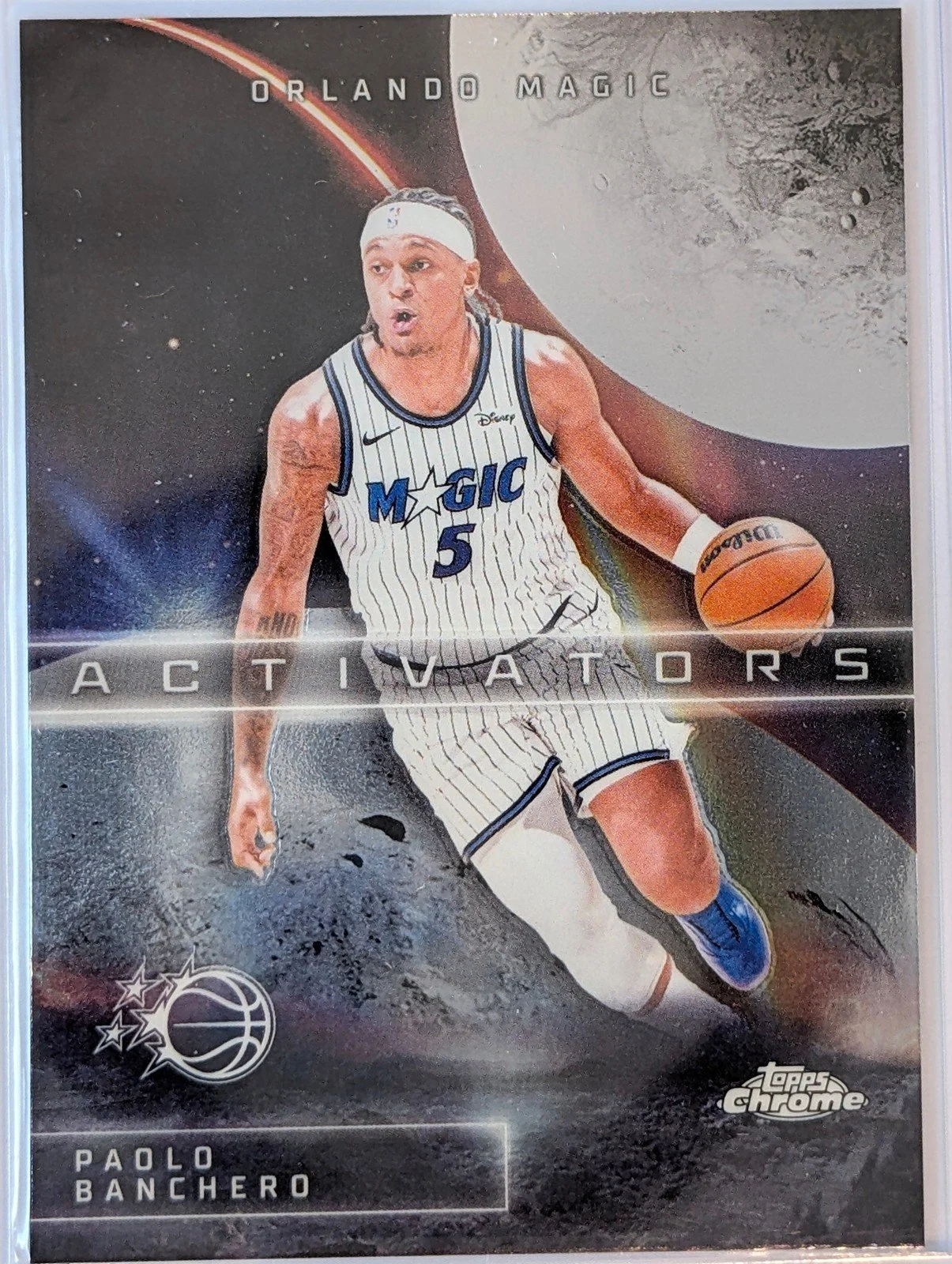 Front of 2025-26 Topps Chrome Update #AC-7 Paolo Banchero Activators