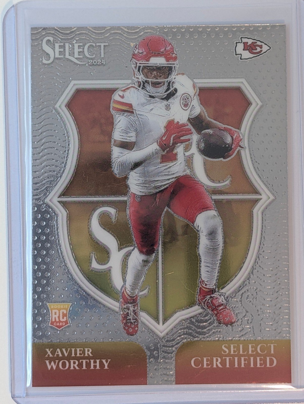 Front of 2024 Panini Select #8 Xavier Worthy Select Certified Rookies
