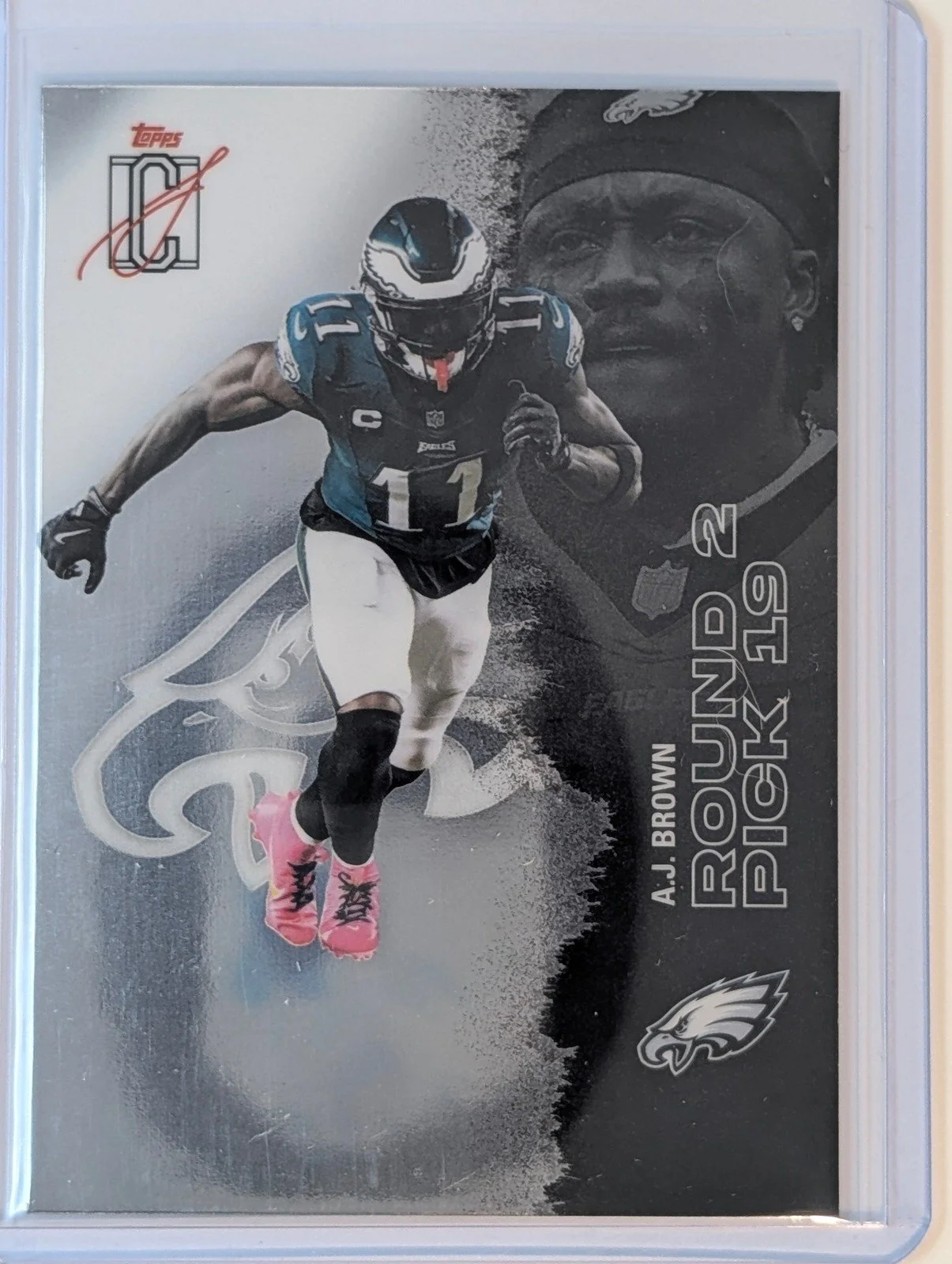 Front of 2025 Topps Signature Class #93 A.J. Brown