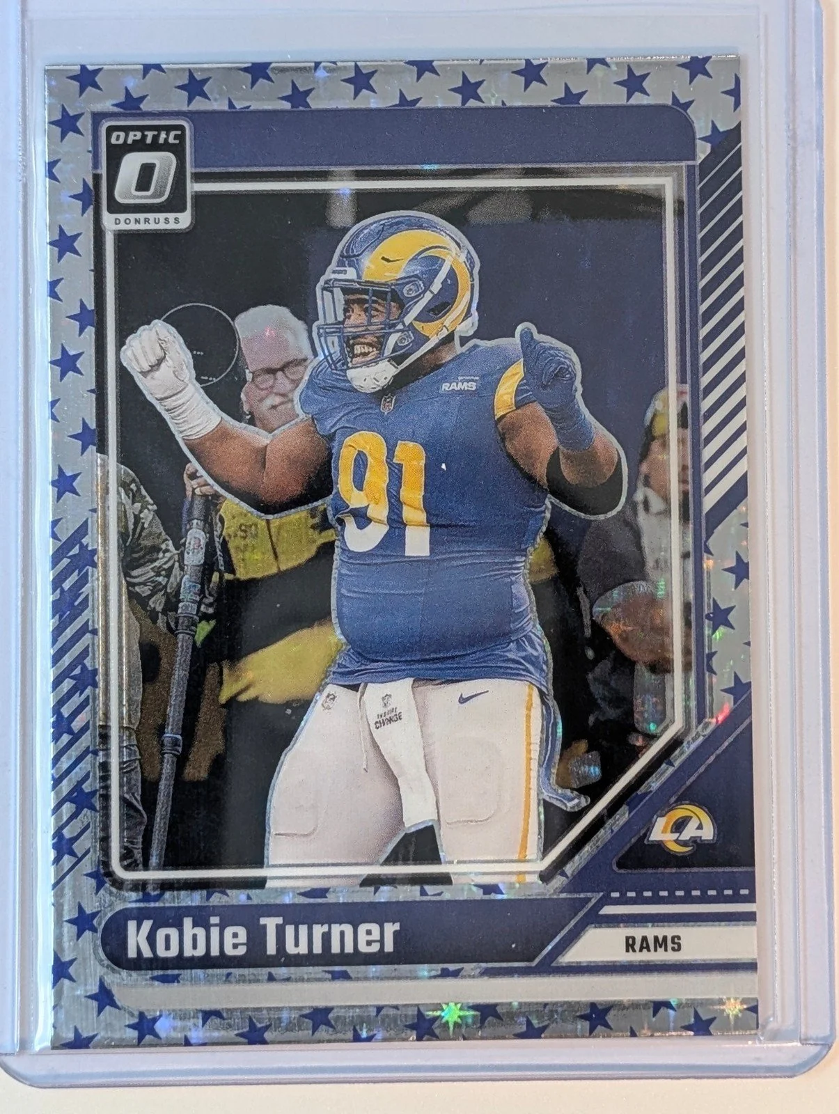Front of 2024 Donruss Optic #118 Kobie Turner Stars