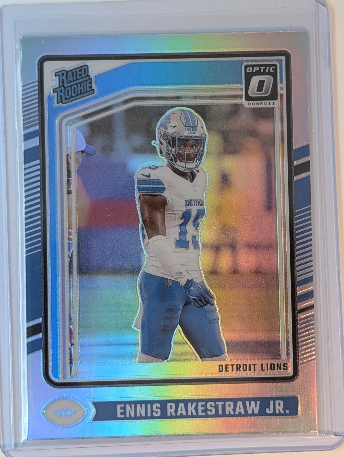 Front of 2024 Donruss Optic #232 Ennis Rakestraw Jr. Holo Prizm