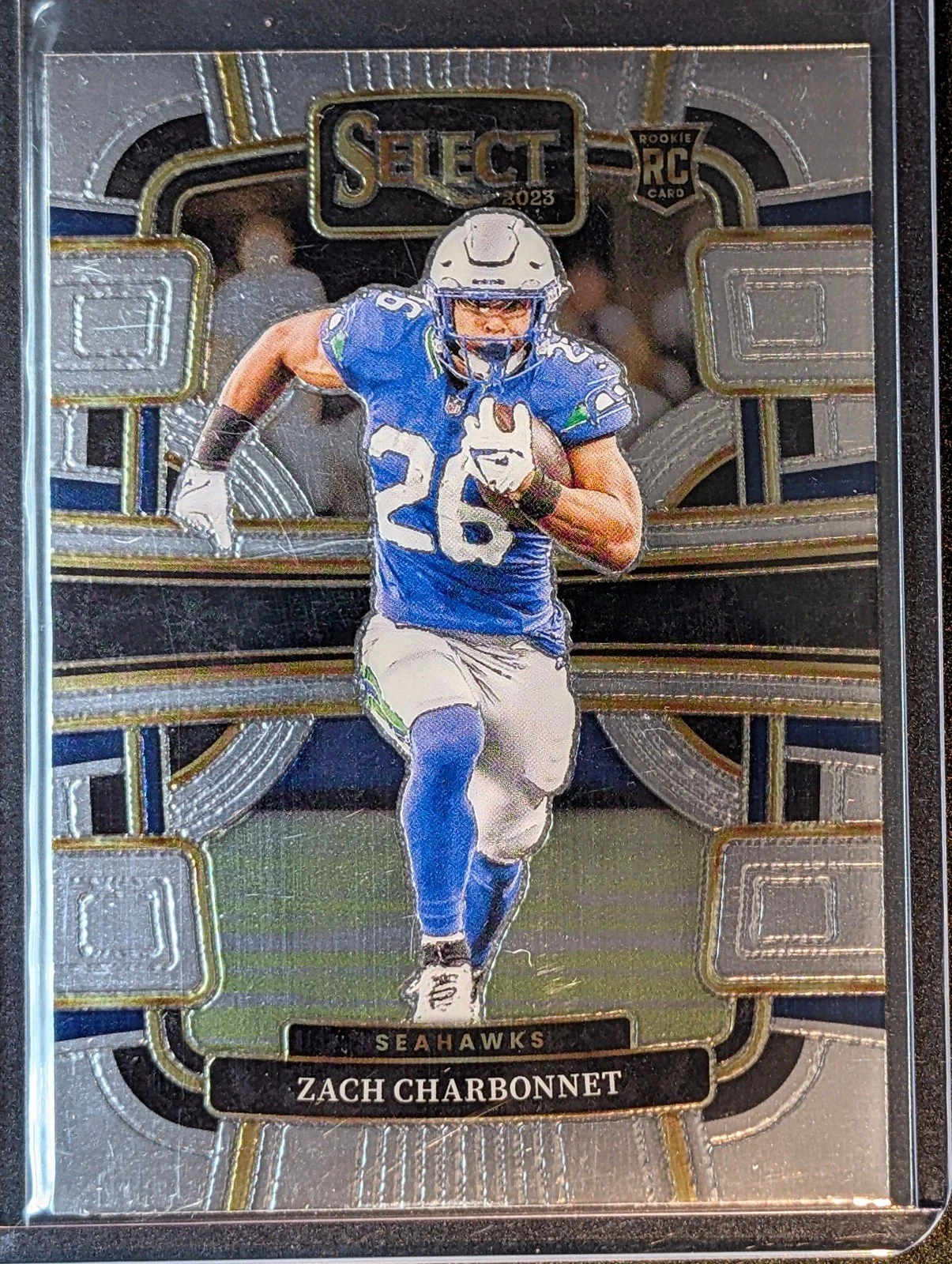 Front of 2023 Panini Select #86 Zach Charbonnet