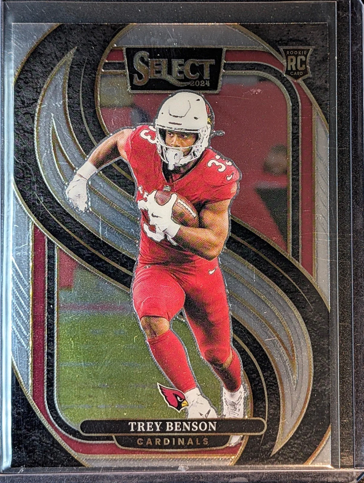Front of 2024 Panini Select #198 Trey Benson Rookie