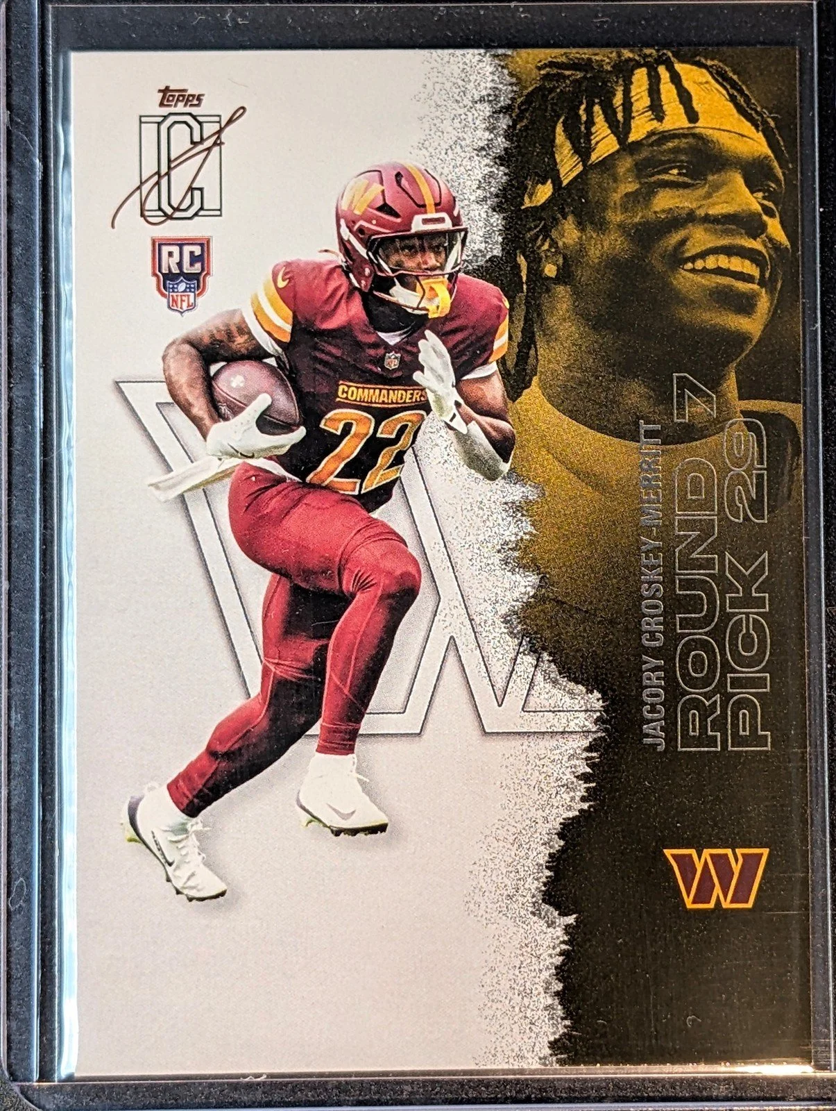 Front of 2025 Topps Signature Class #235 Jacory Croskey-Merritt Rookie
