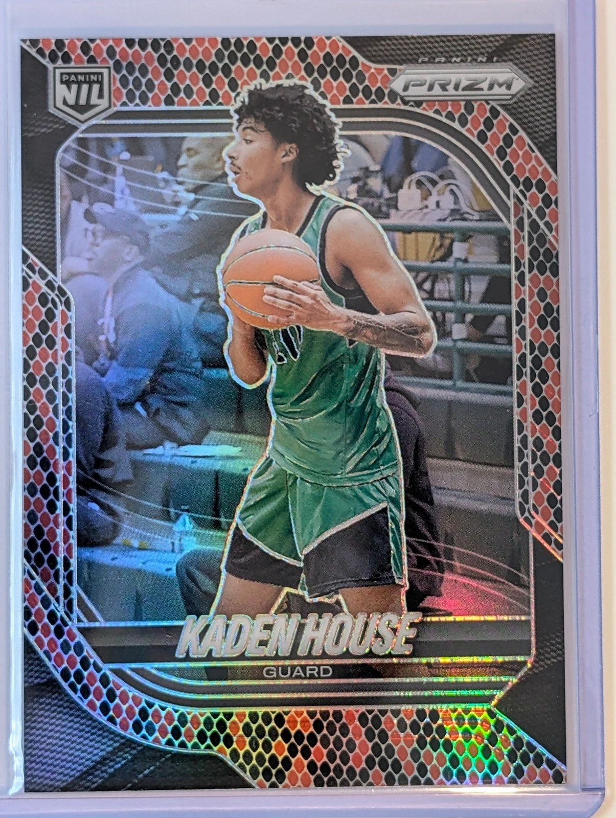 Front of 2025-26 Panini Prizm #117 Kaden House Snakeskin RARE SSP