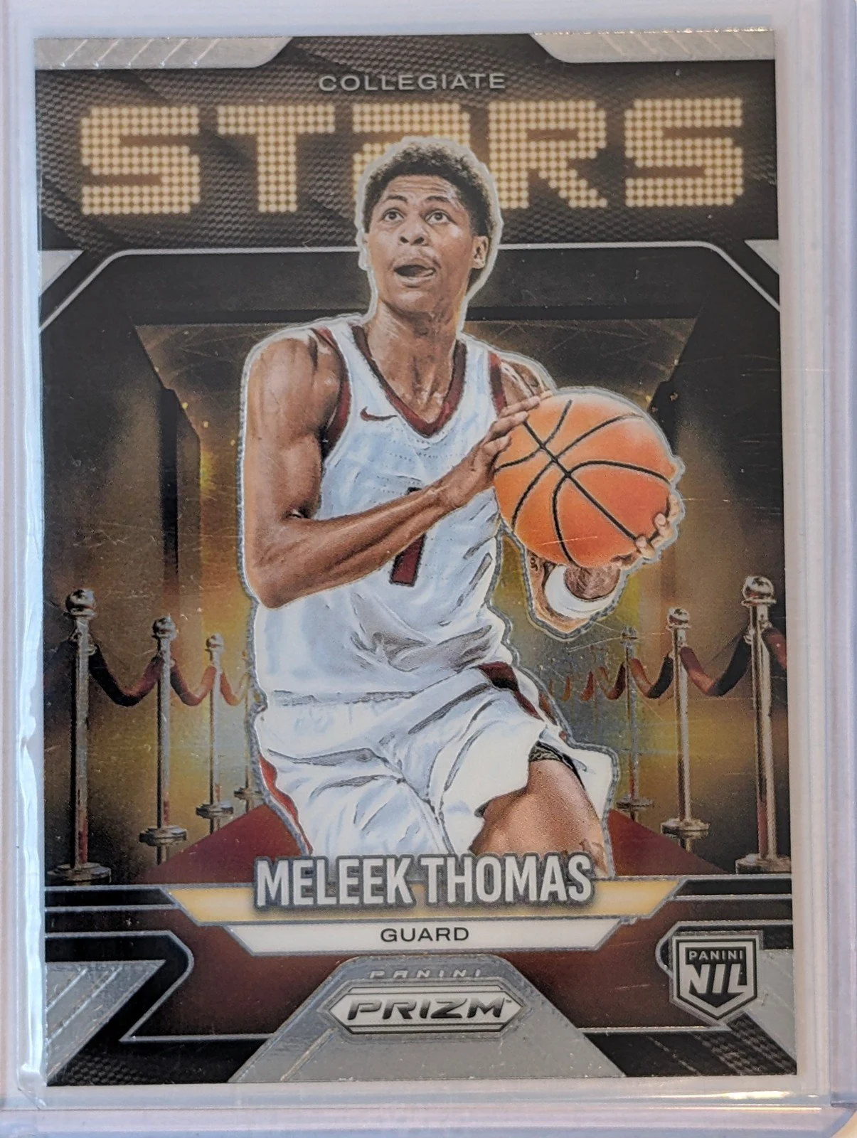 Front of 2025-26 Panini Prizm #10 Meleek Thomas Collegiate Stars Base