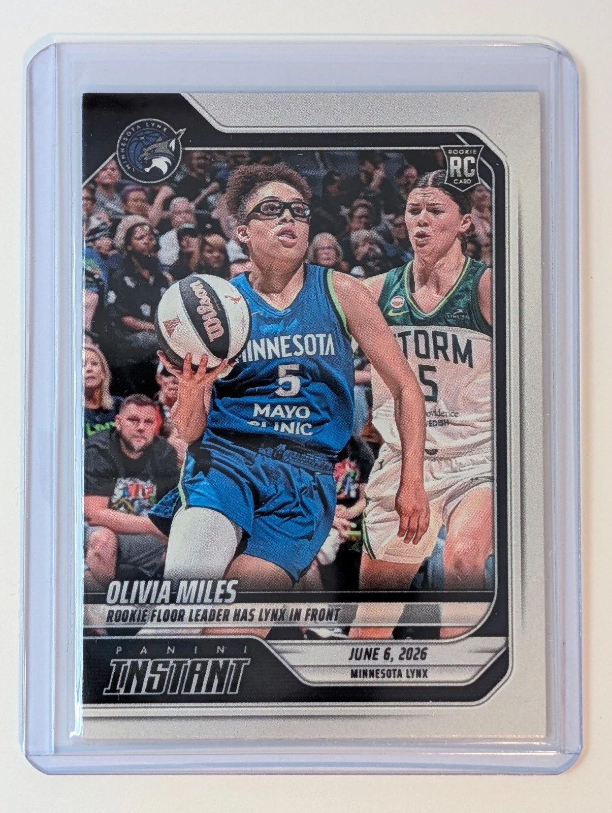 Front of 2026 Panini #130 Olivia Miles Rookie Card