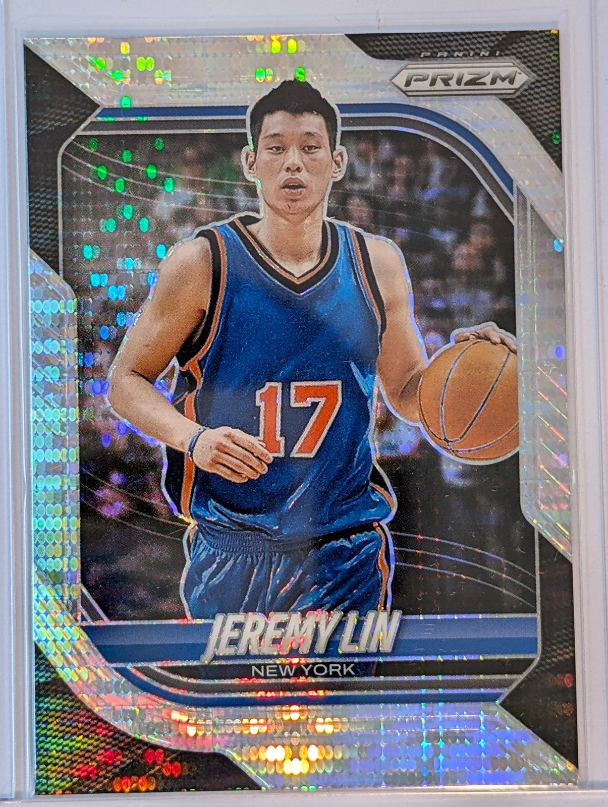 Front of 2025-26 Panini Prizm #149 Jeremy Lin Pulsar Prizm