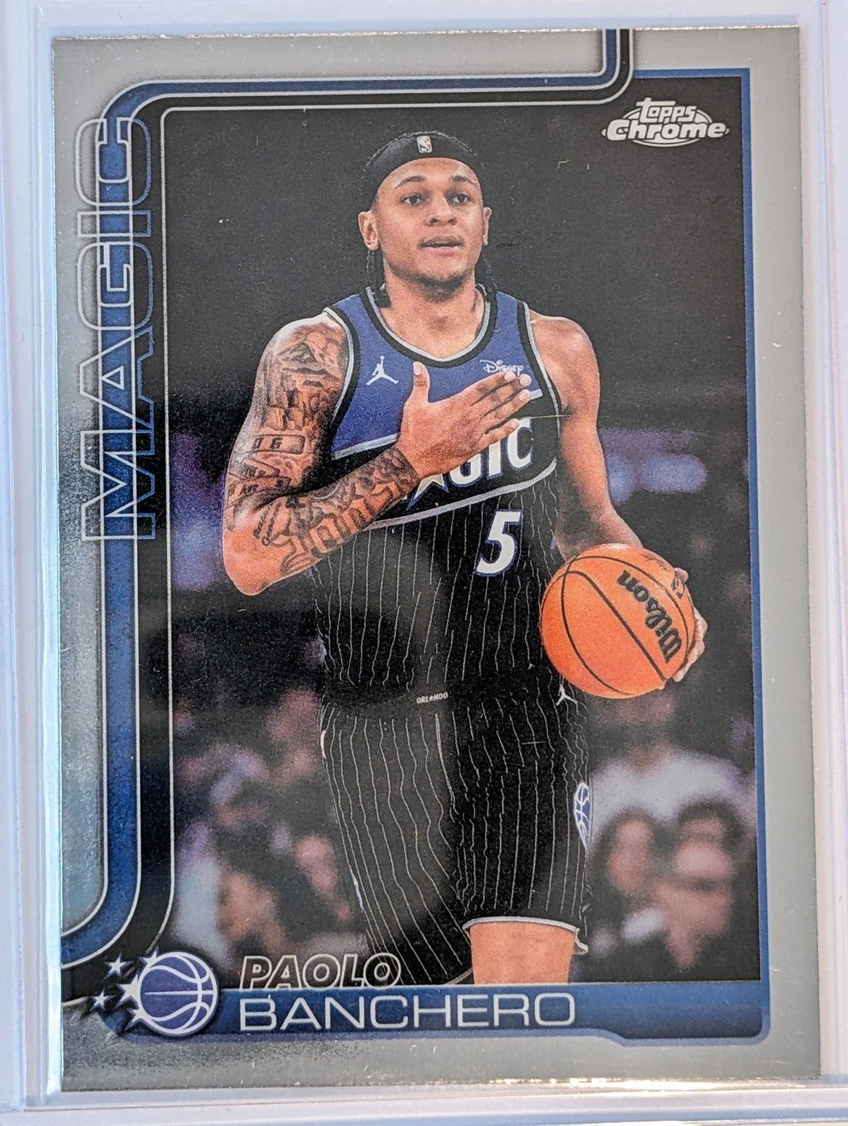 Front of 2025-26 Topps Chrome Update #5 Paolo Banchero