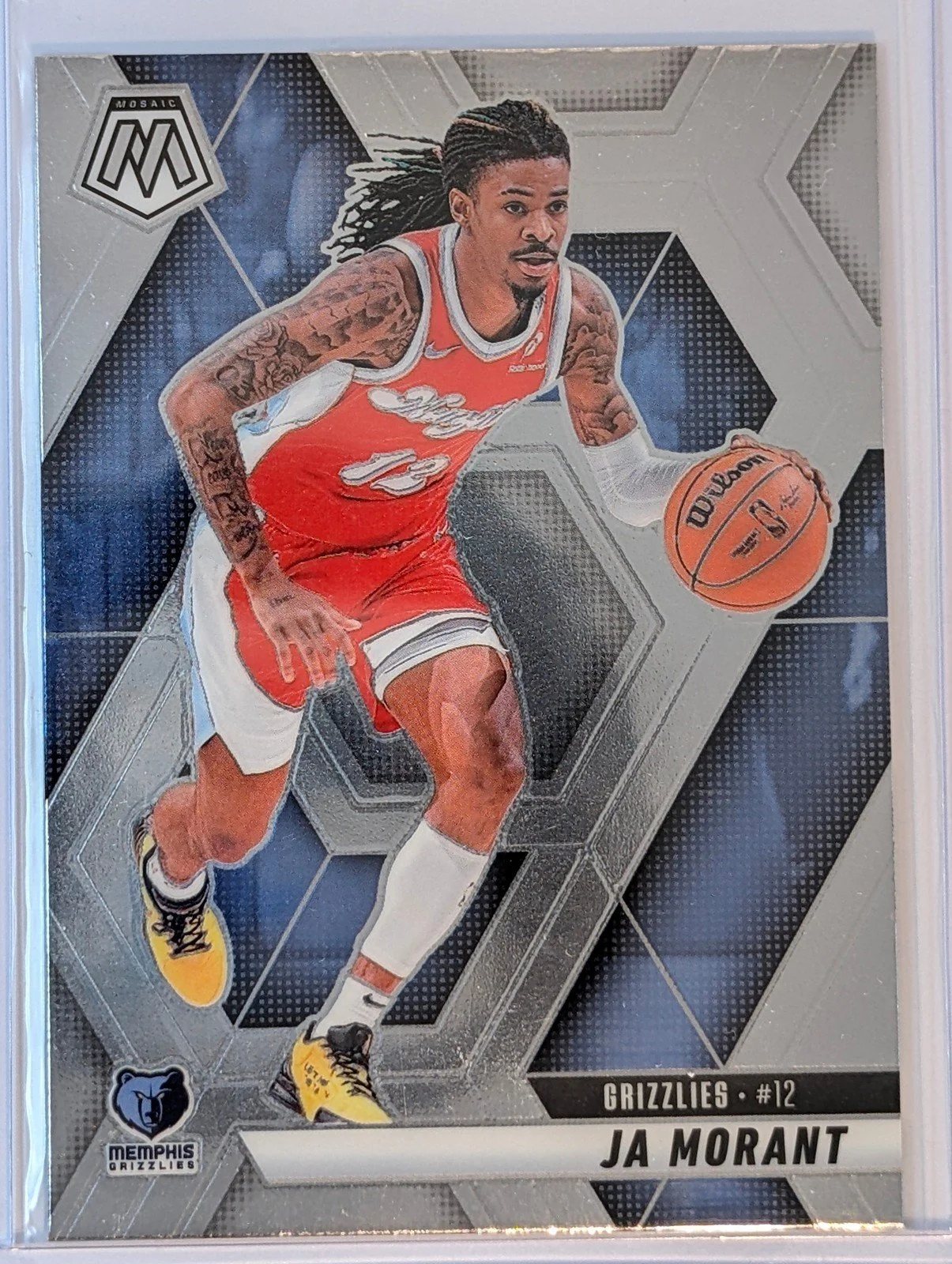 Front of 2024-25 Panini Mosaic #195 Ja Morant