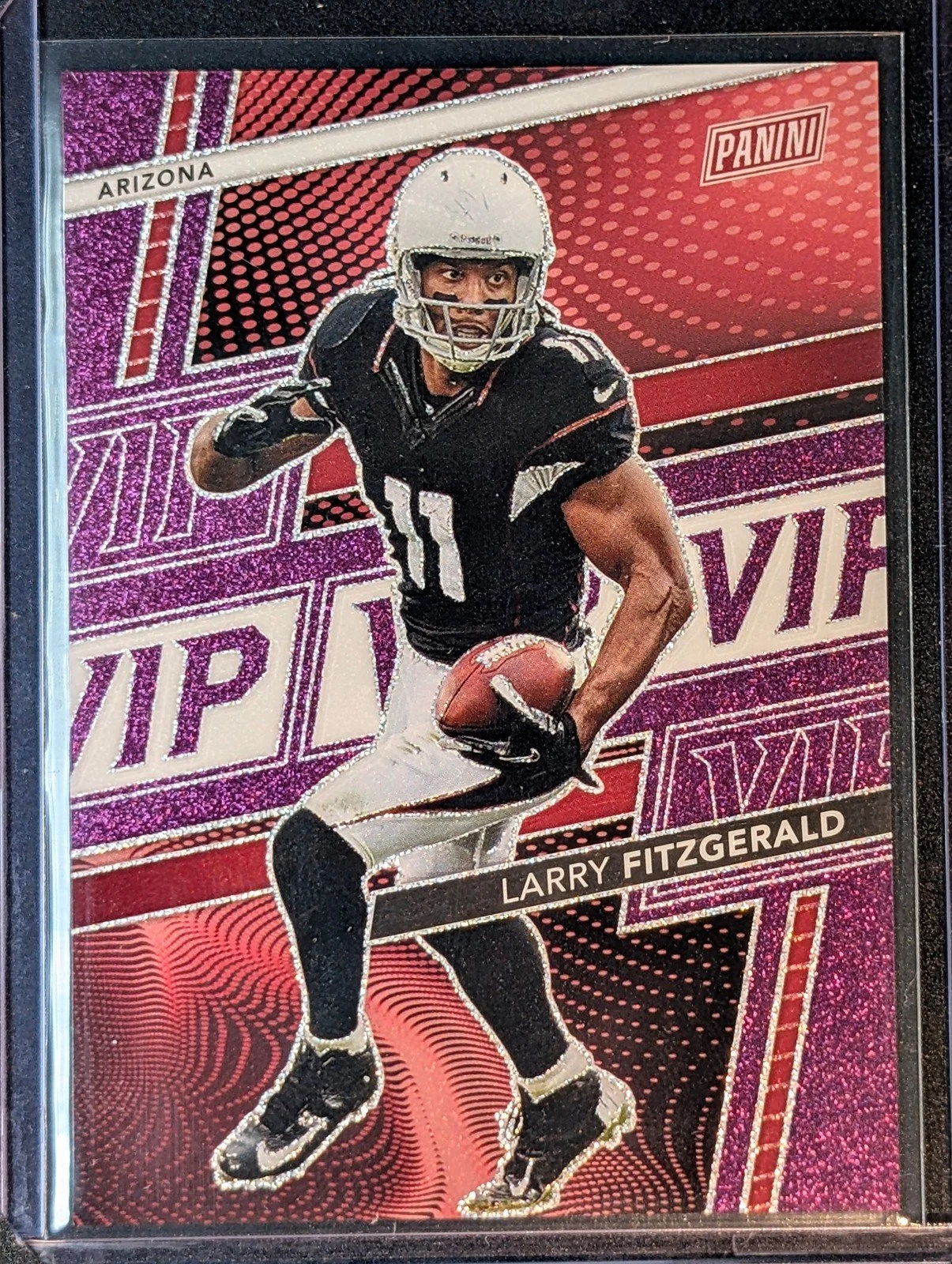 Front of 2026 Panini Prizm /149 National Packs LF Larry Fitzgerald Hall of Fame