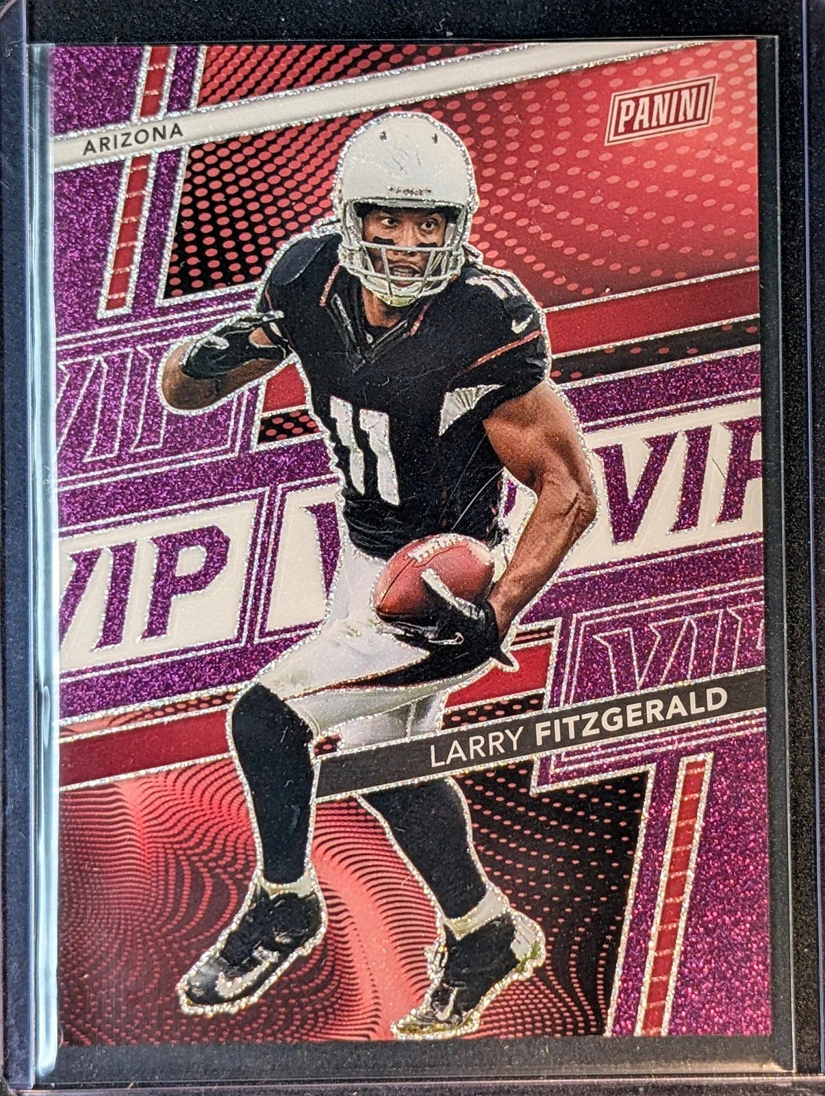 Front of 2026 Panini Prizm /149 National Packs LF Larry Fitzgerald Hall of Fame