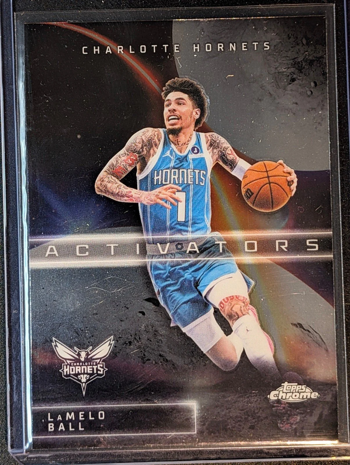 Front of 2025-26 Topps Chrome Update #AC-9 LaMelo Ball Activators