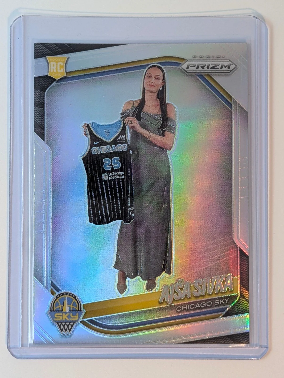 Front of 2026 Panini Prizm WNBA #85 Ajsa Sivka Silver Prizms