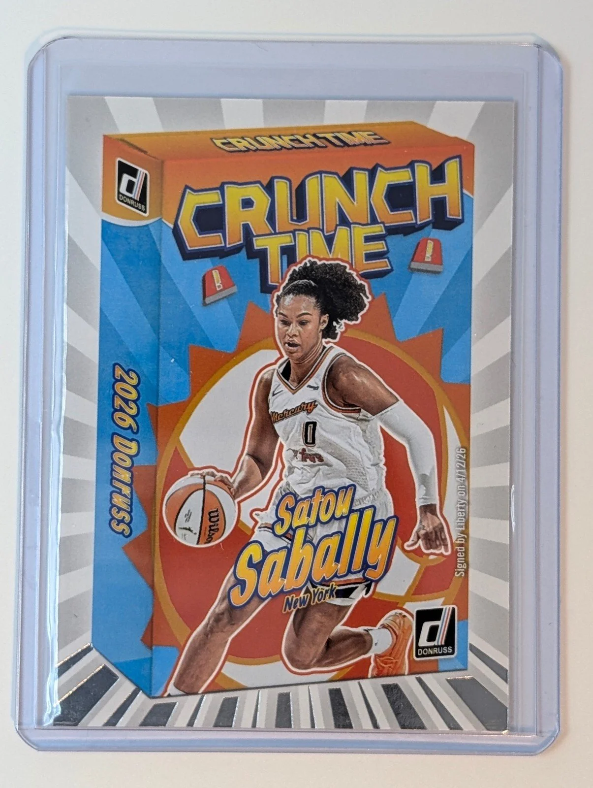 Front of 2026 Panini Donruss WNBA Satou Sabally Crunch Time  #5