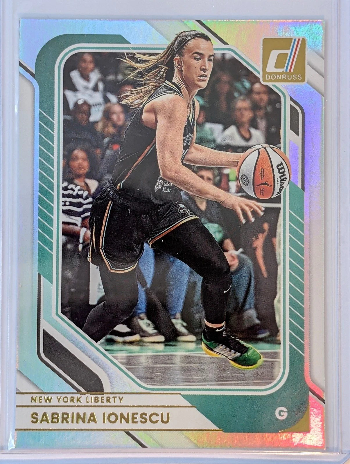 Front of 2026 Panini Donruss WNBA #63 Sabrina Ionescu Holo