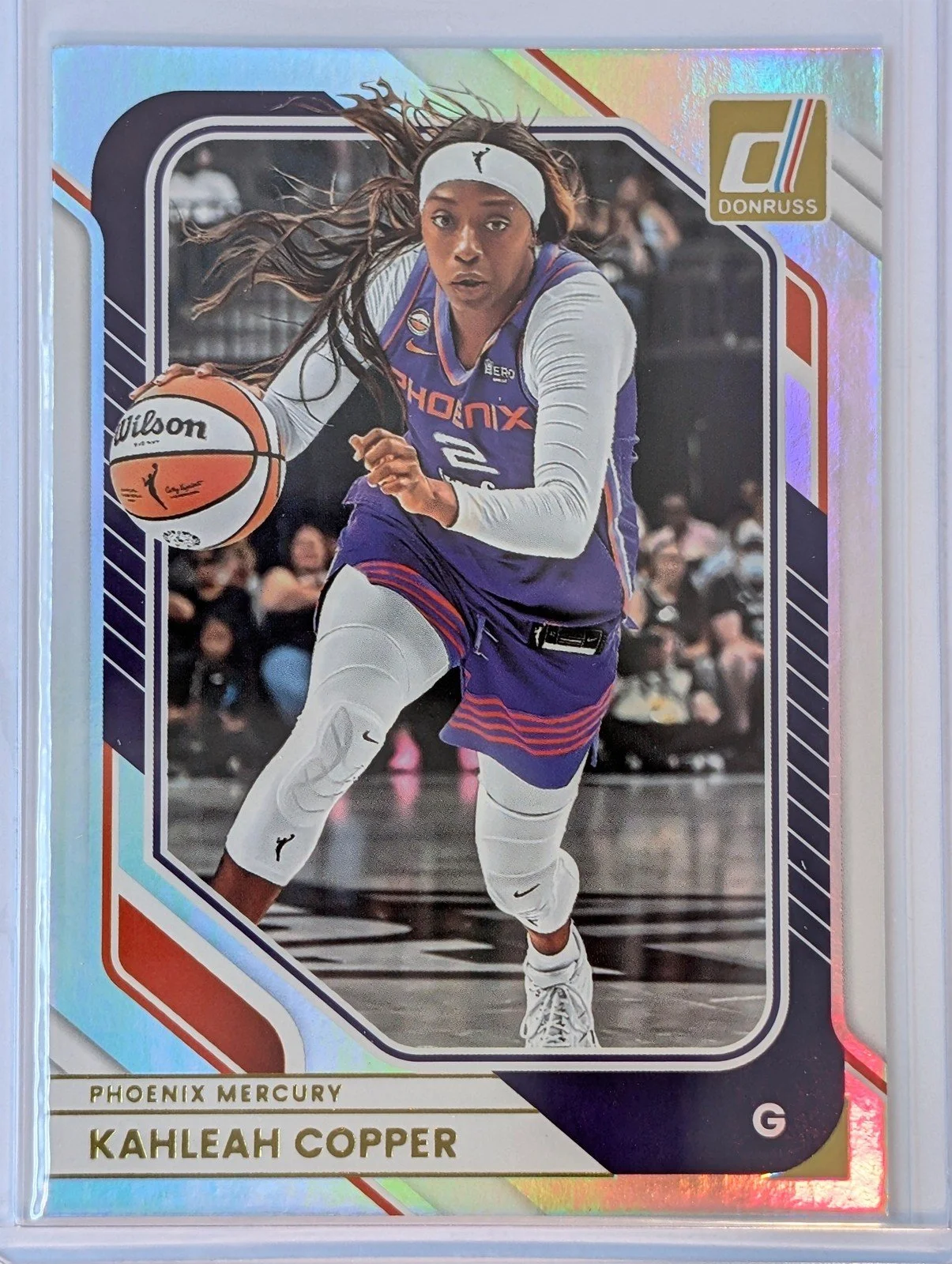 Front of 2026 Panini Donruss WNBA #55 Kahleah Copper Holo
