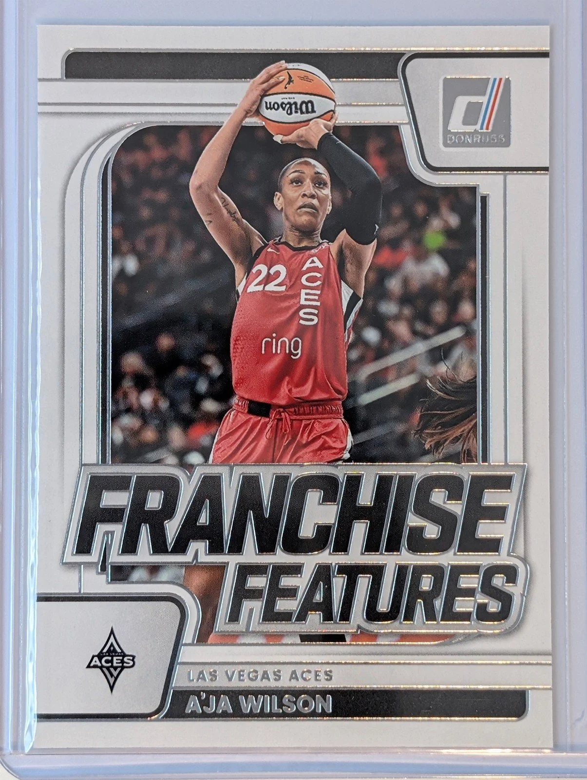 Front of 2026 Panini Donruss WNBA Franchise Features #9 A'ja Wilson