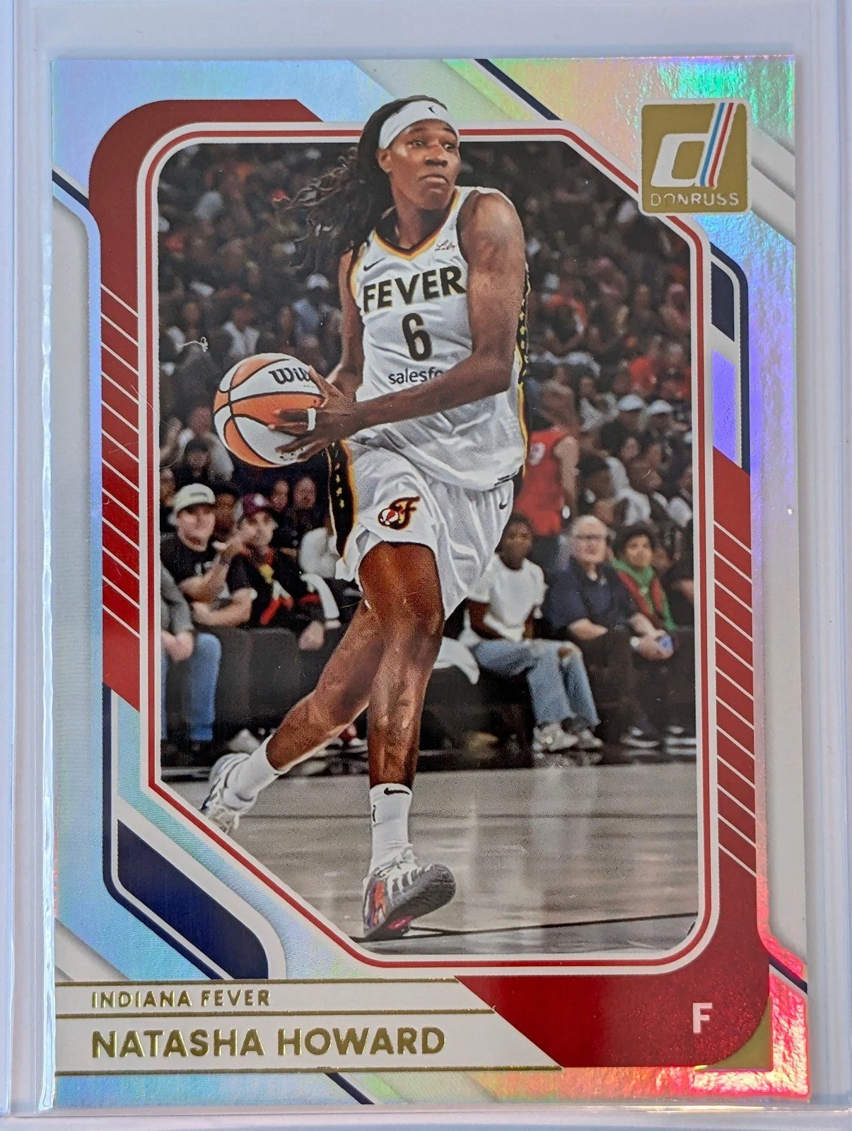 Front of 2026 Panini Donruss WNBA #45 Natasha Howard Holo