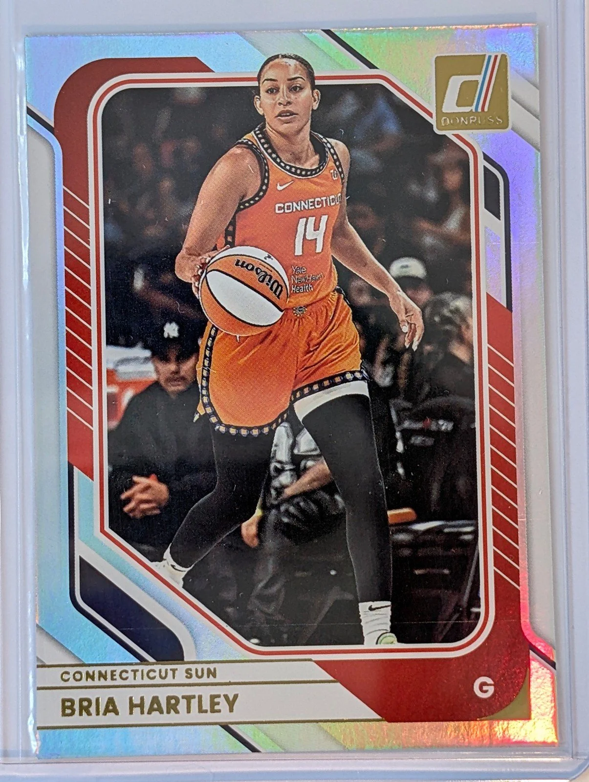 Front of 2026 Panini Donruss WNBA #15 Bria Hartley Holo