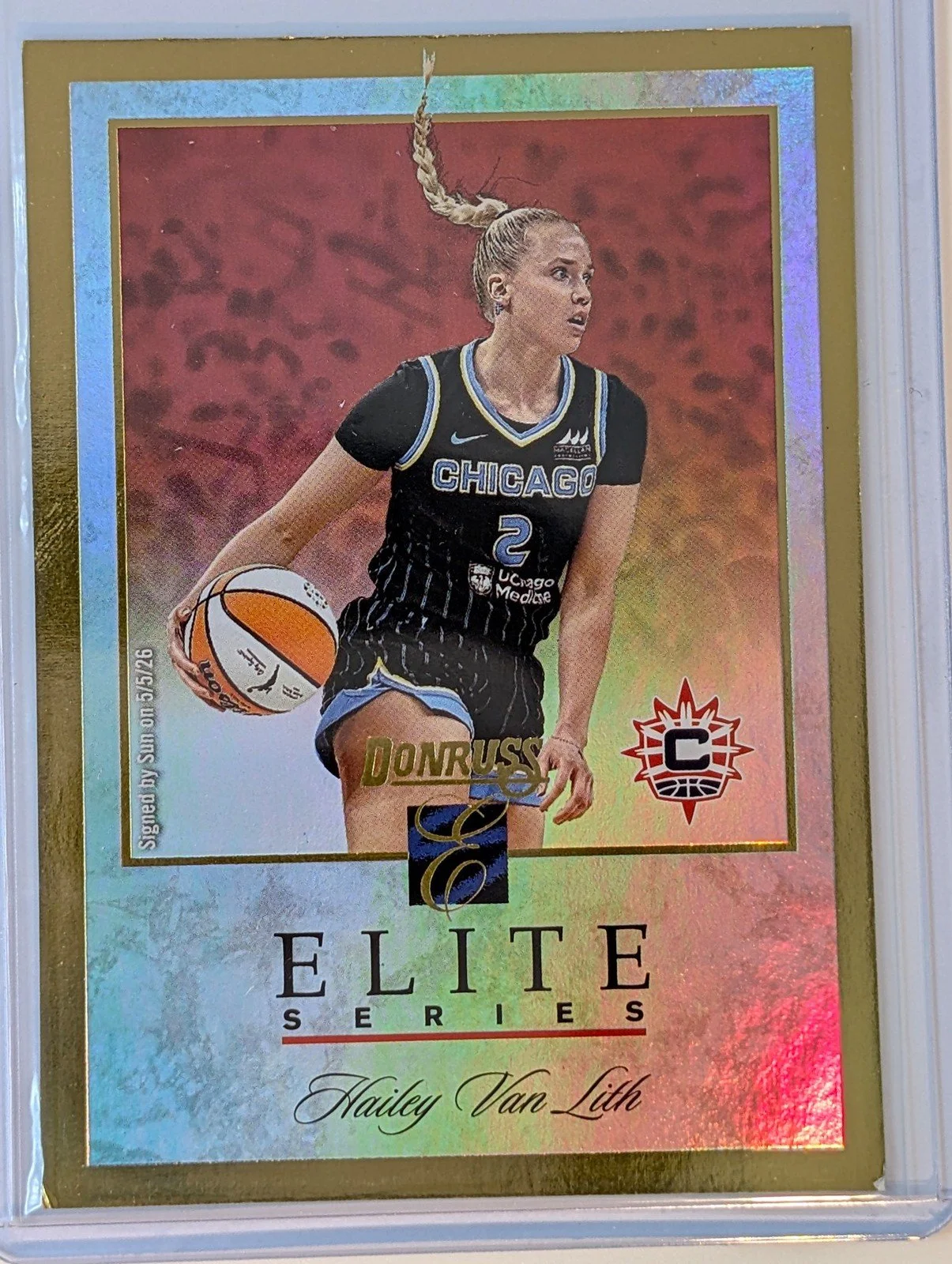 Front of 2026 Panini Donruss WNBA #2 Hailey Van Lith Elite Series