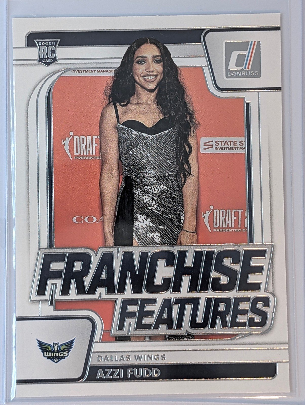 Front of 2026 Panini Donruss WNBA Azzi Fudd Franchise Features Rookie