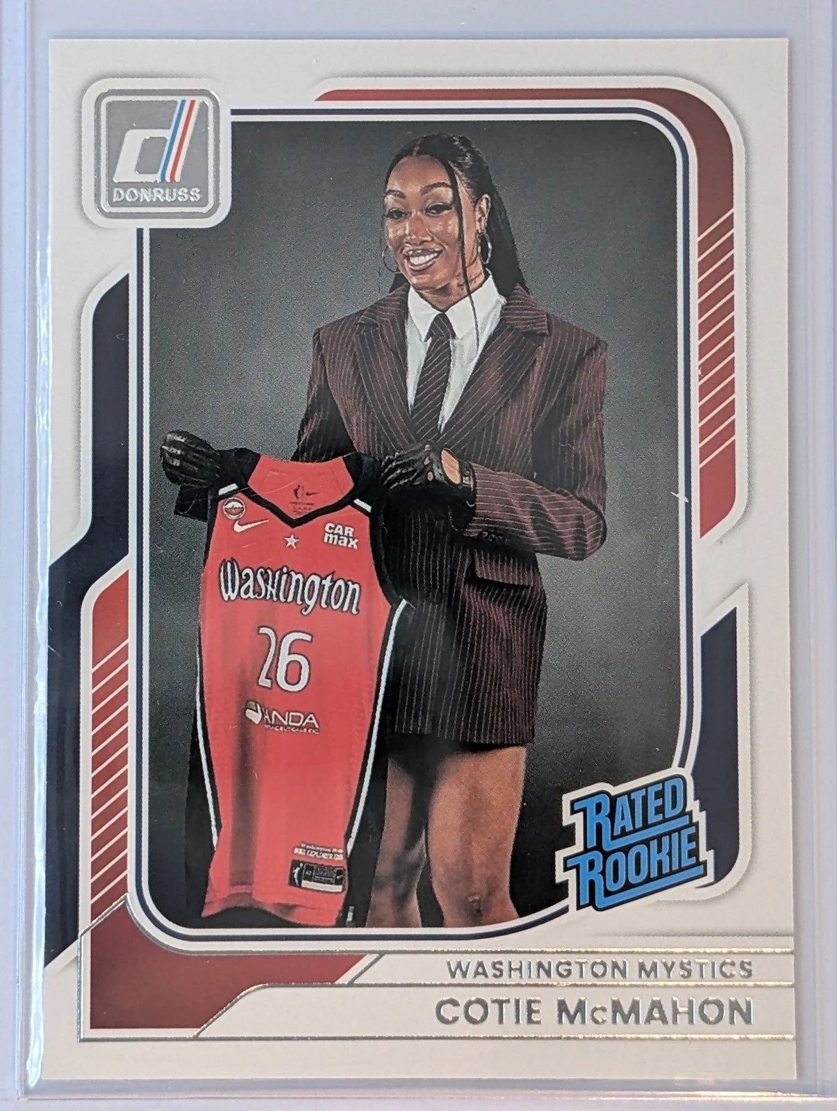 Front of 2026 Panini Donruss WNBA #95 Cotie McMahon