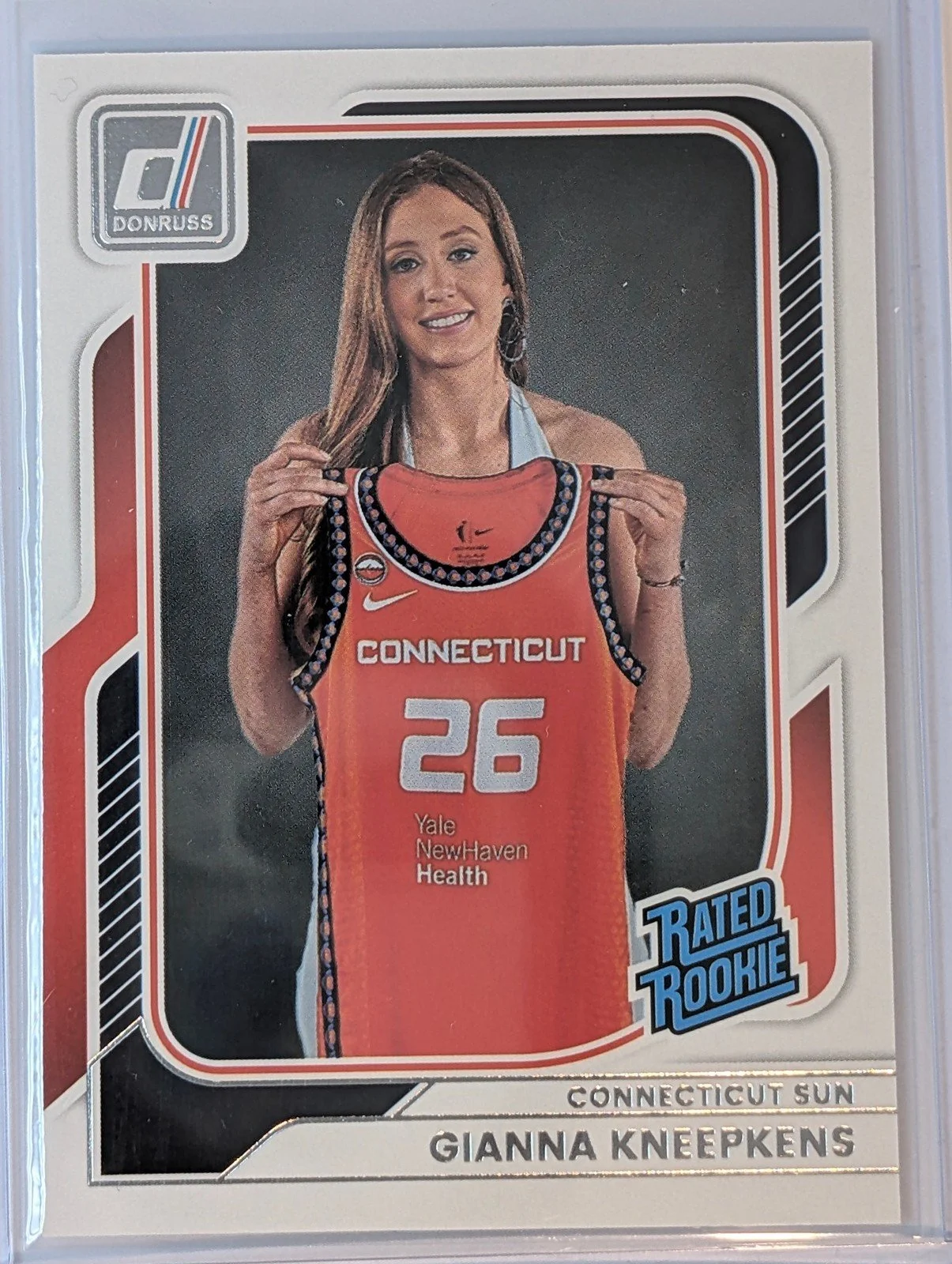 Front of 2026 Panini Donruss WNBA #99 Gianna Kneepkens Rated Rookie