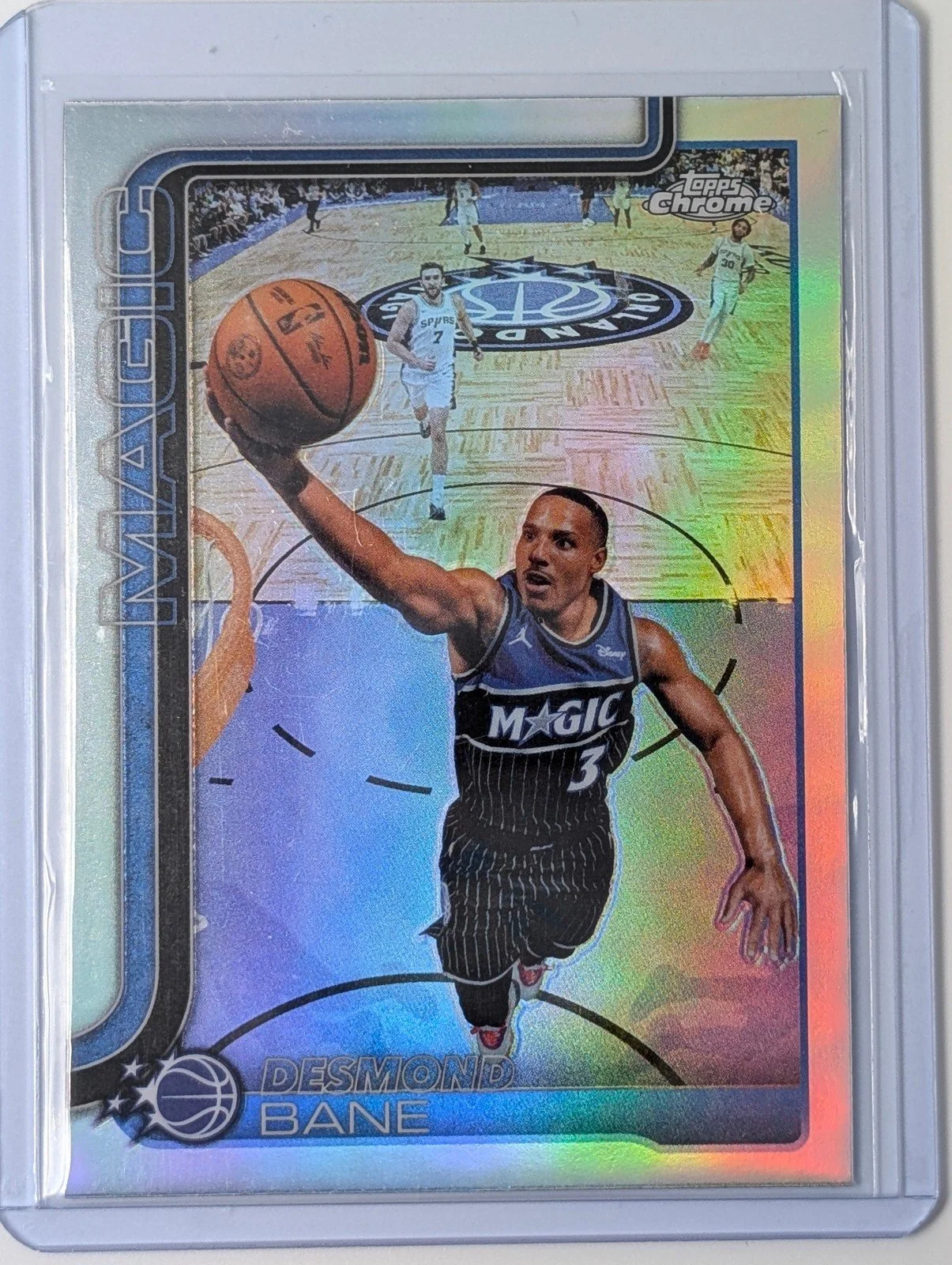 Front of 2025-26 Topps Chrome Update #48 Desmond Bane Refractor