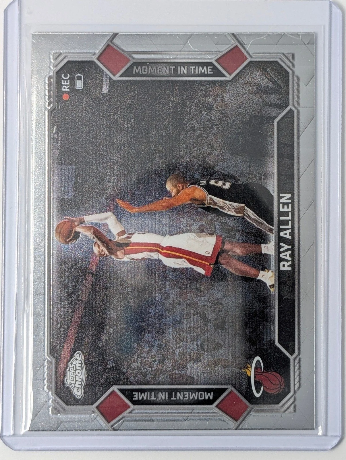 Front of 2025-26 Topps Chrome Update #MT-21 Ray Allen Moment In Time