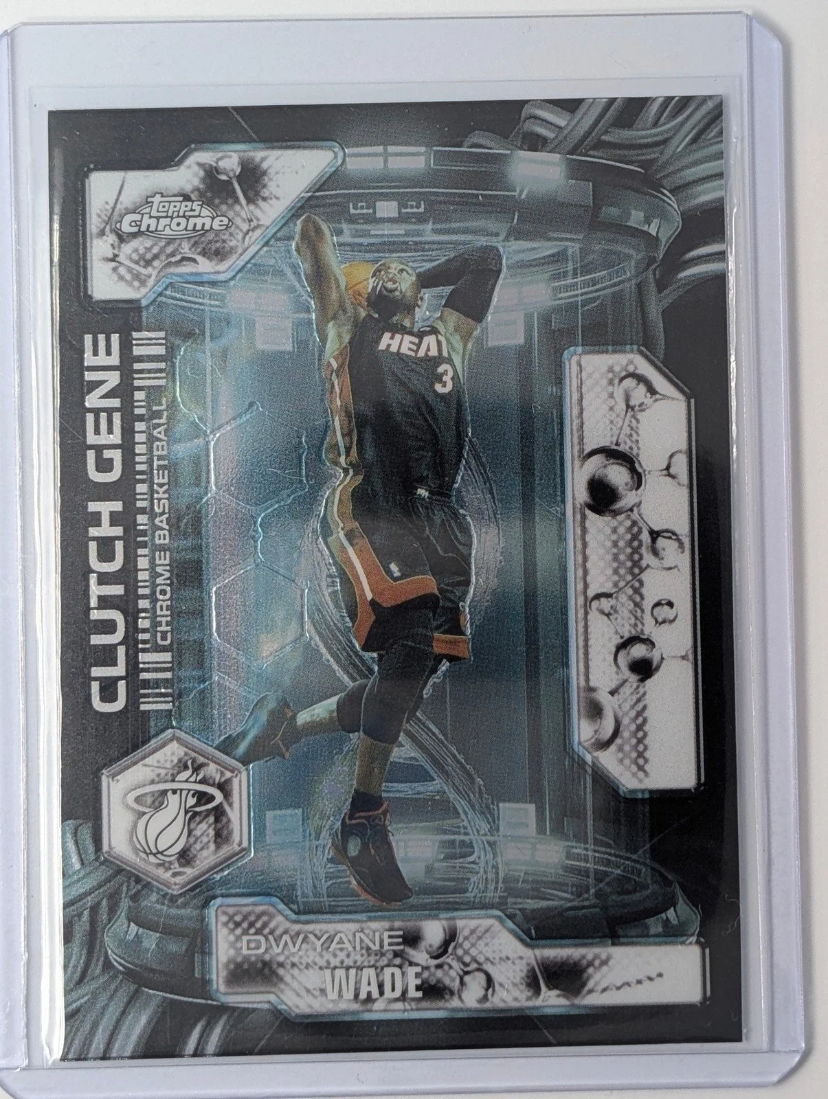 Front of 2025-26 Topps Chrome Update #CG-21 Dwyane Wade Clutch Gene