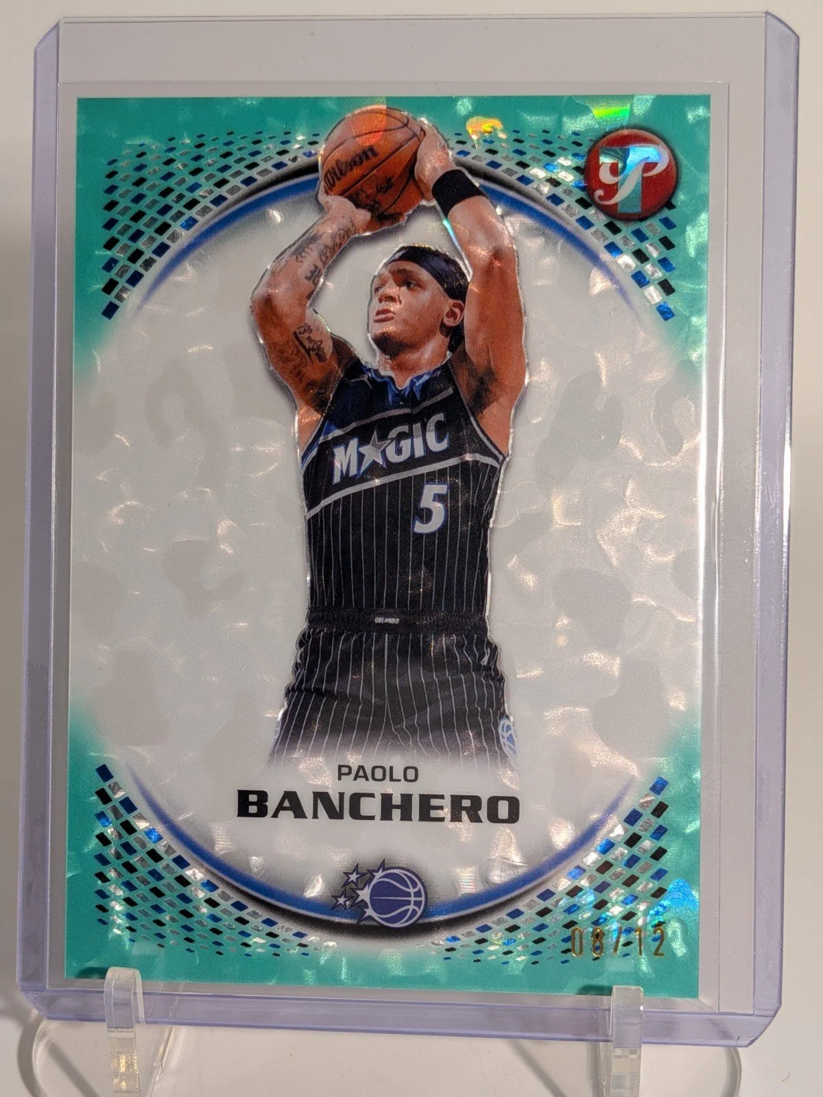 2025-26 Topps Pristine 8/12 Paolo Banchero FOTL Exclusive #64 /12 - photo 3
