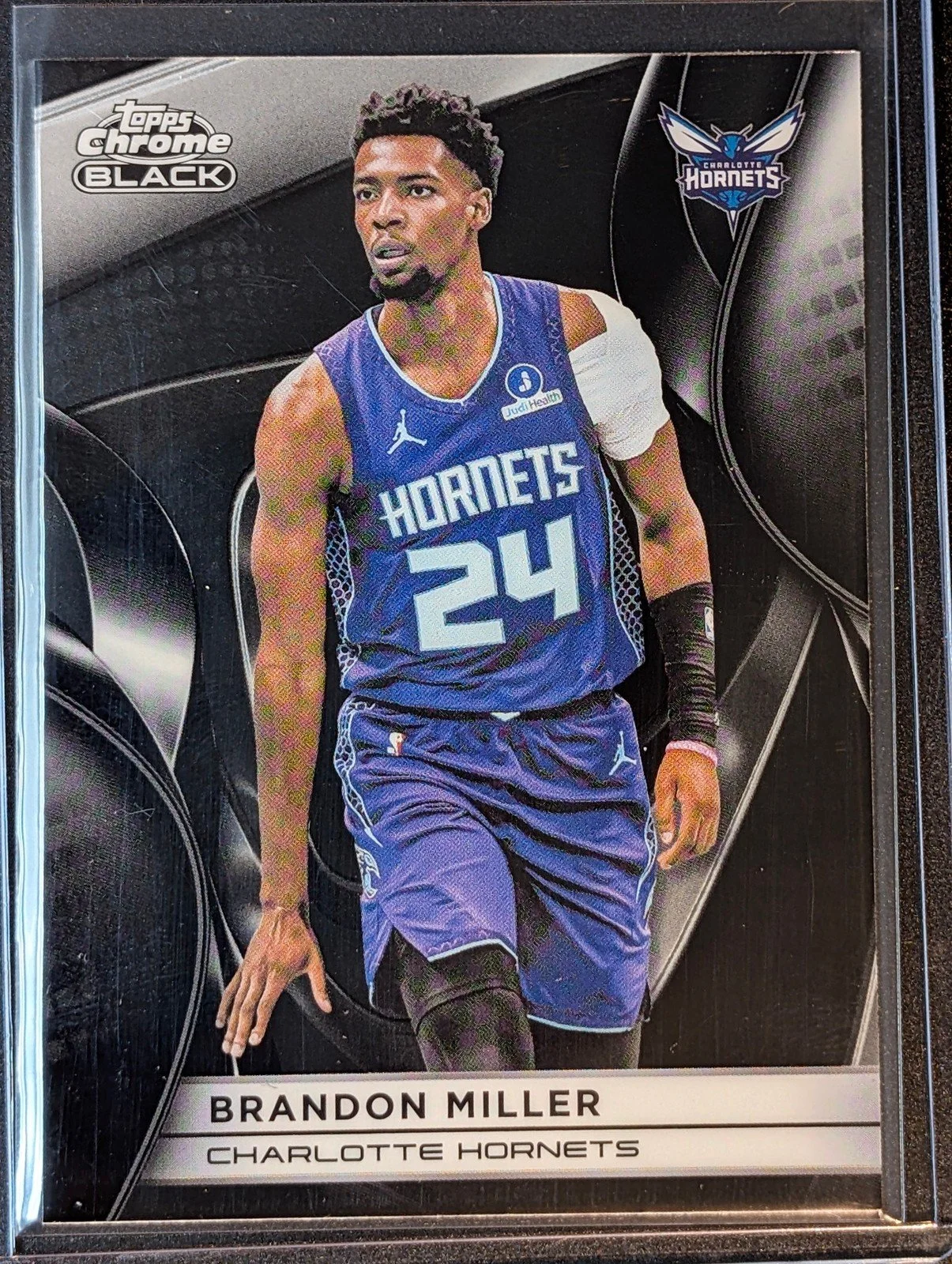 Front of 2025-26 Topps Chrome Black Brandon Miller #58