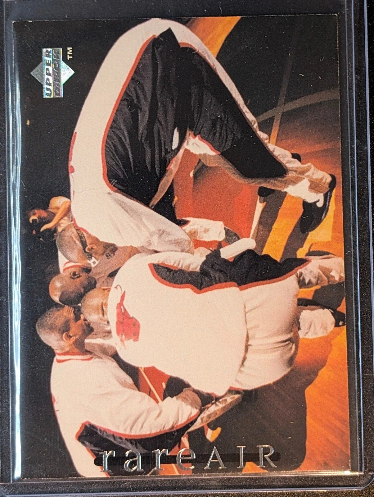 Front of 1994 Upper Deck Michael Jordan Rare Air #13