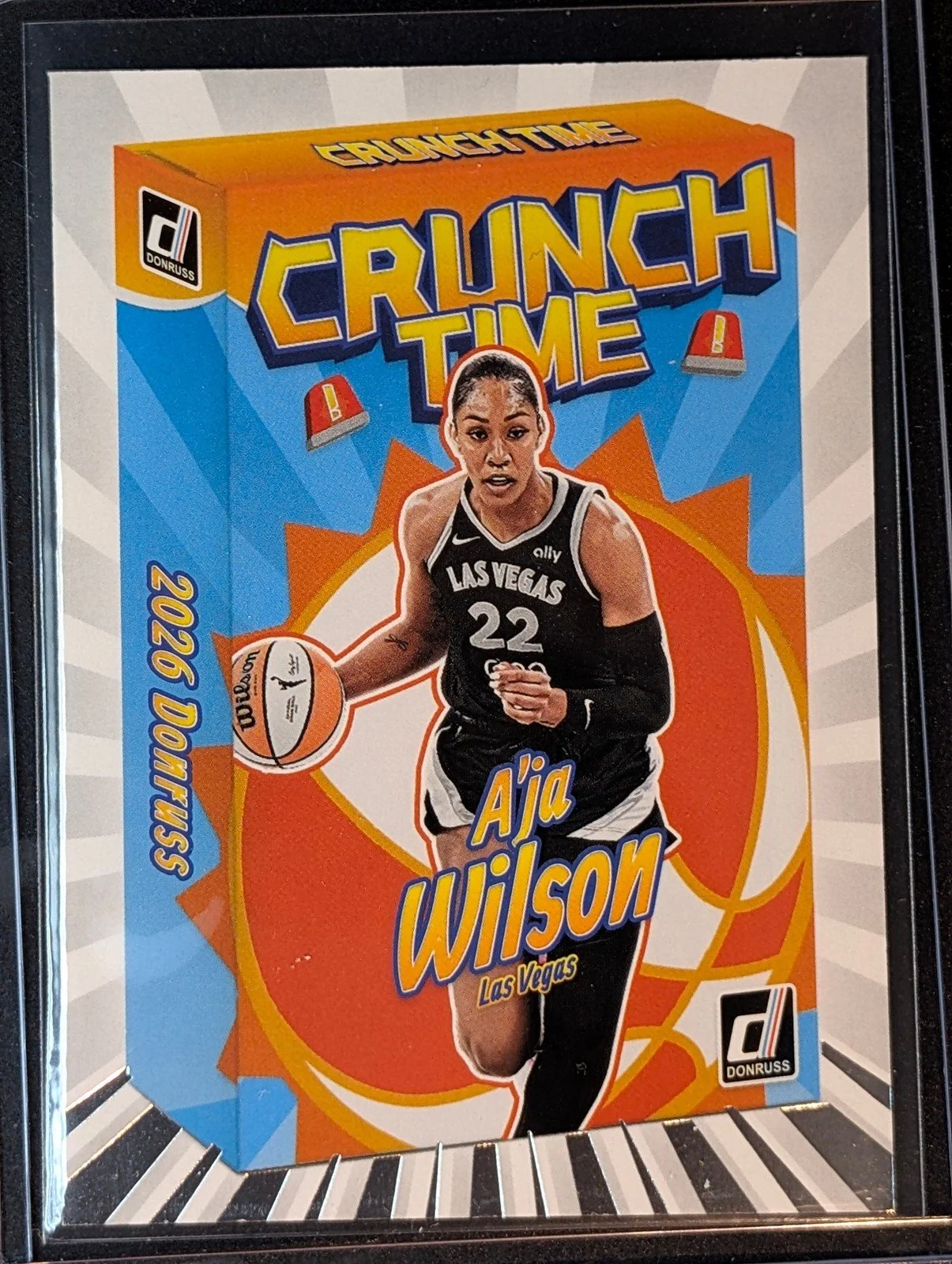 Front of 2026 Panini Donruss WNBA #10 A'ja Wilson Crunch Time