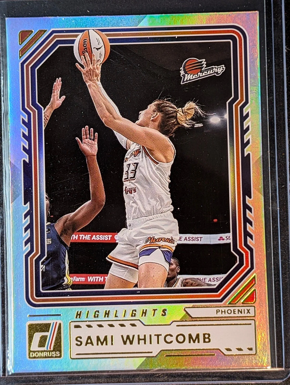 Front of 2026 Panini Donruss WNBA Sami Whitcomb Highlights Holo #20