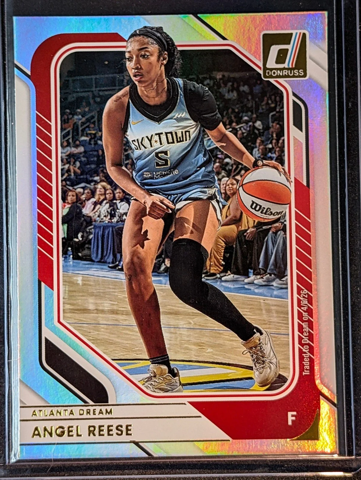 Front of 2026 Panini Donruss WNBA #47 Angel Reese Holo