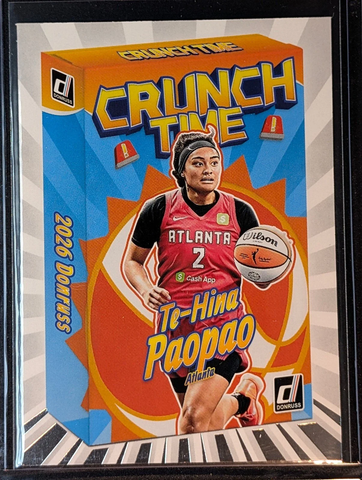 Front of 2026 Panini Donruss WNBA #20 Te-Hina Paopao Crunch Time
