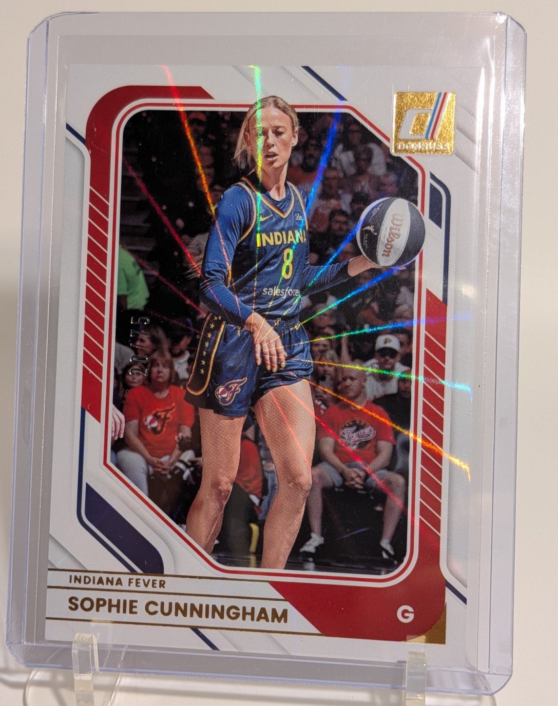 2026 Panini Donruss WNBA /75 #26 Sophie Cunningham White Laser - photo 2