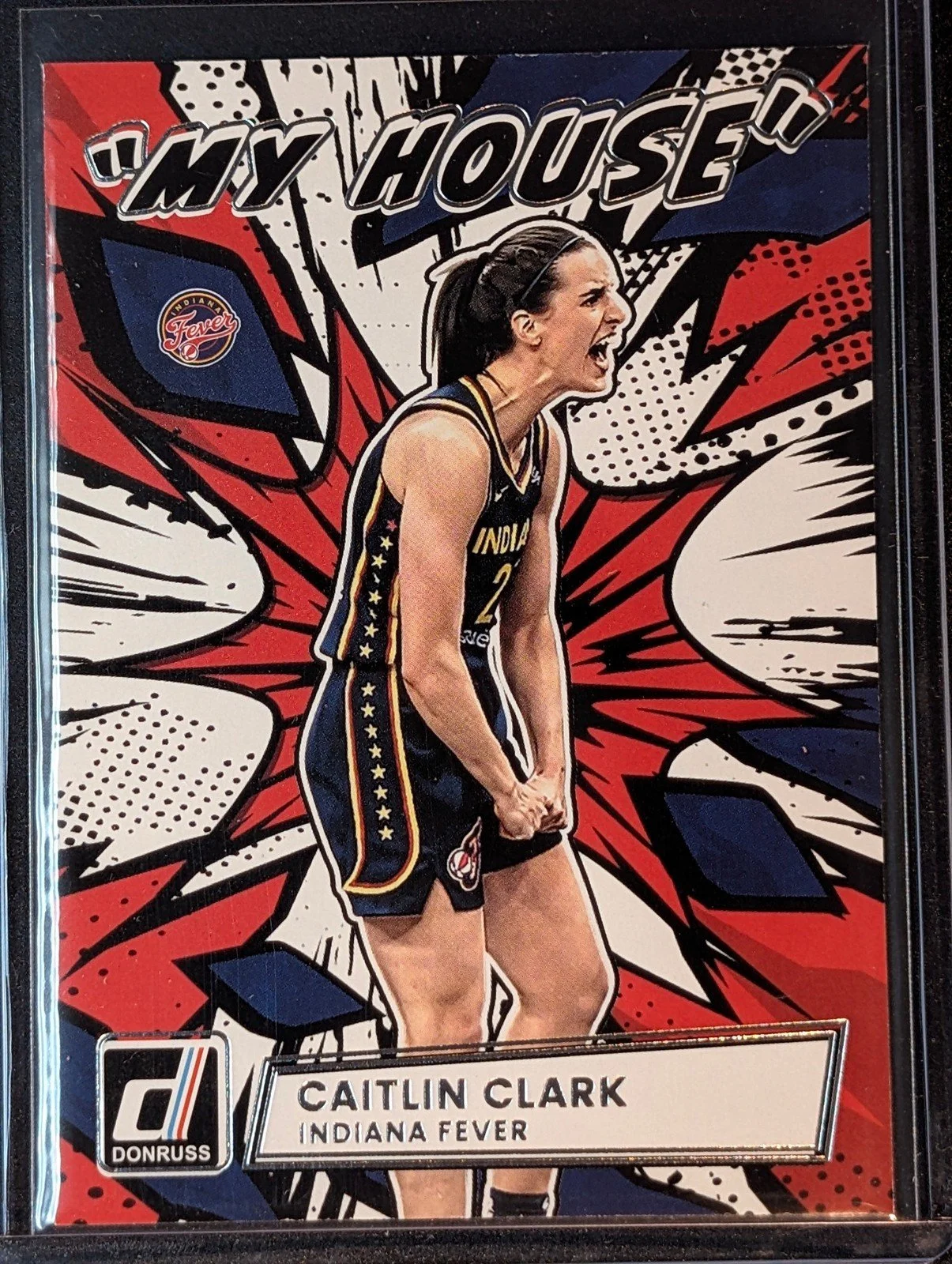 Front of 2026 Panini Donruss WNBA Caitlin Clark My House #16