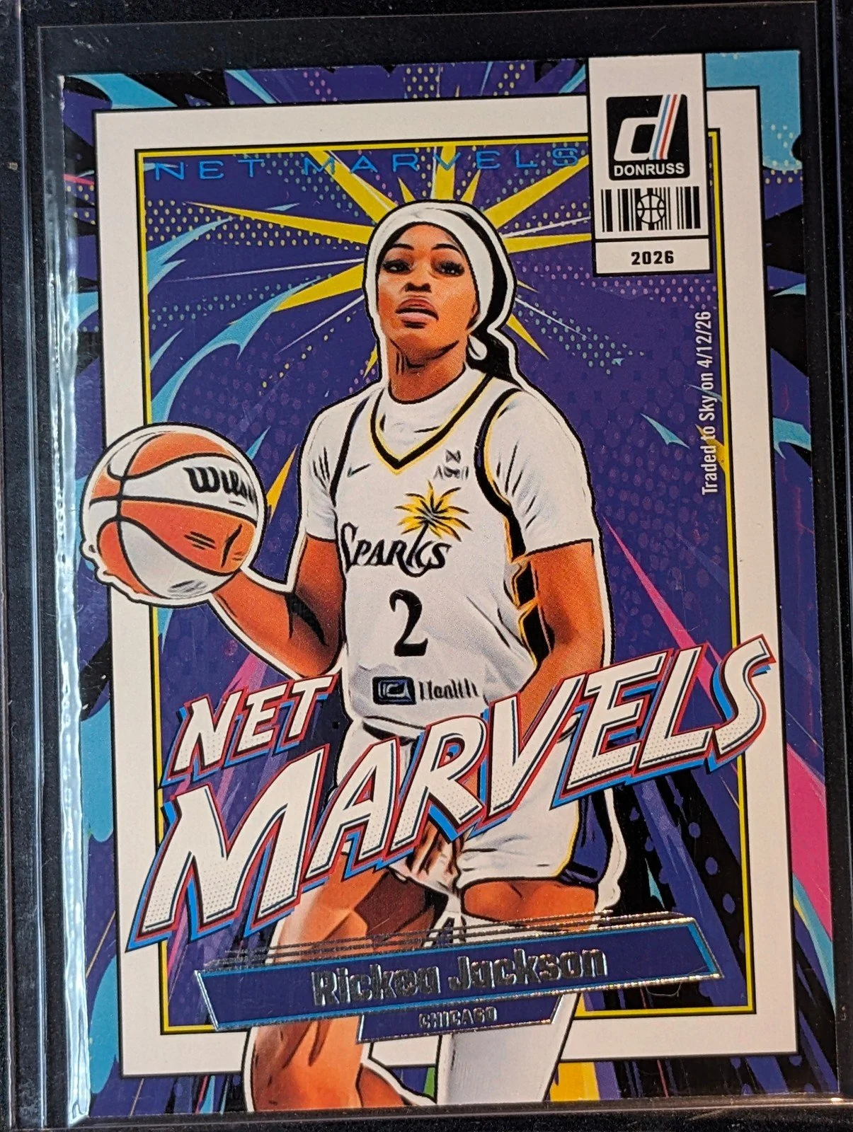 Front of 2026 Panini Donruss WNBA Rickea Jackson Net Marvels #14