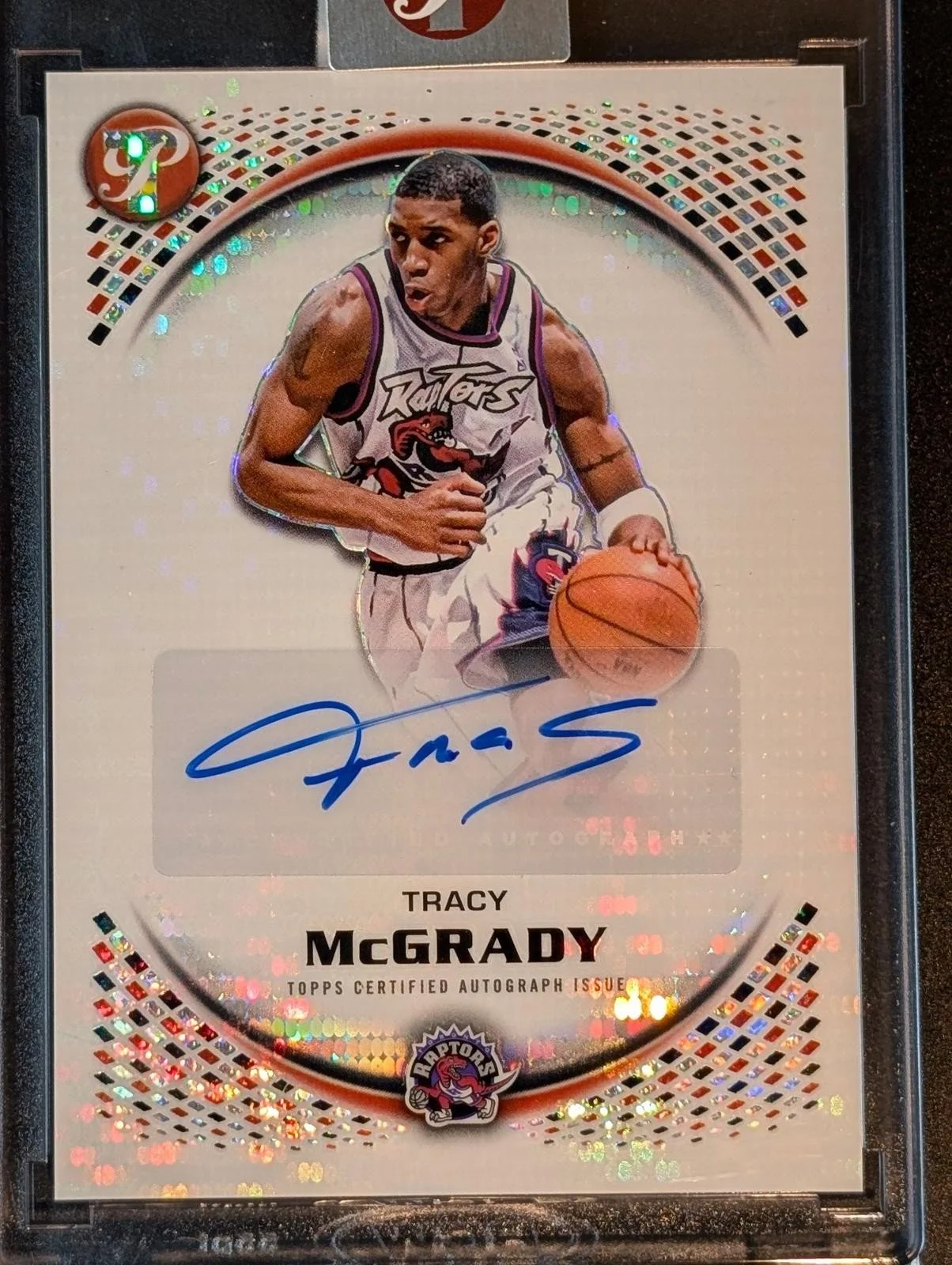 Front of 2025-26 Topps Pristine Tracy McGrady Auto PA-TMG