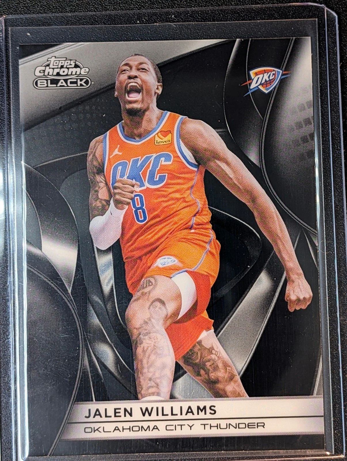 Front of 2025-26 Topps Chrome Black Jalen Williams #2