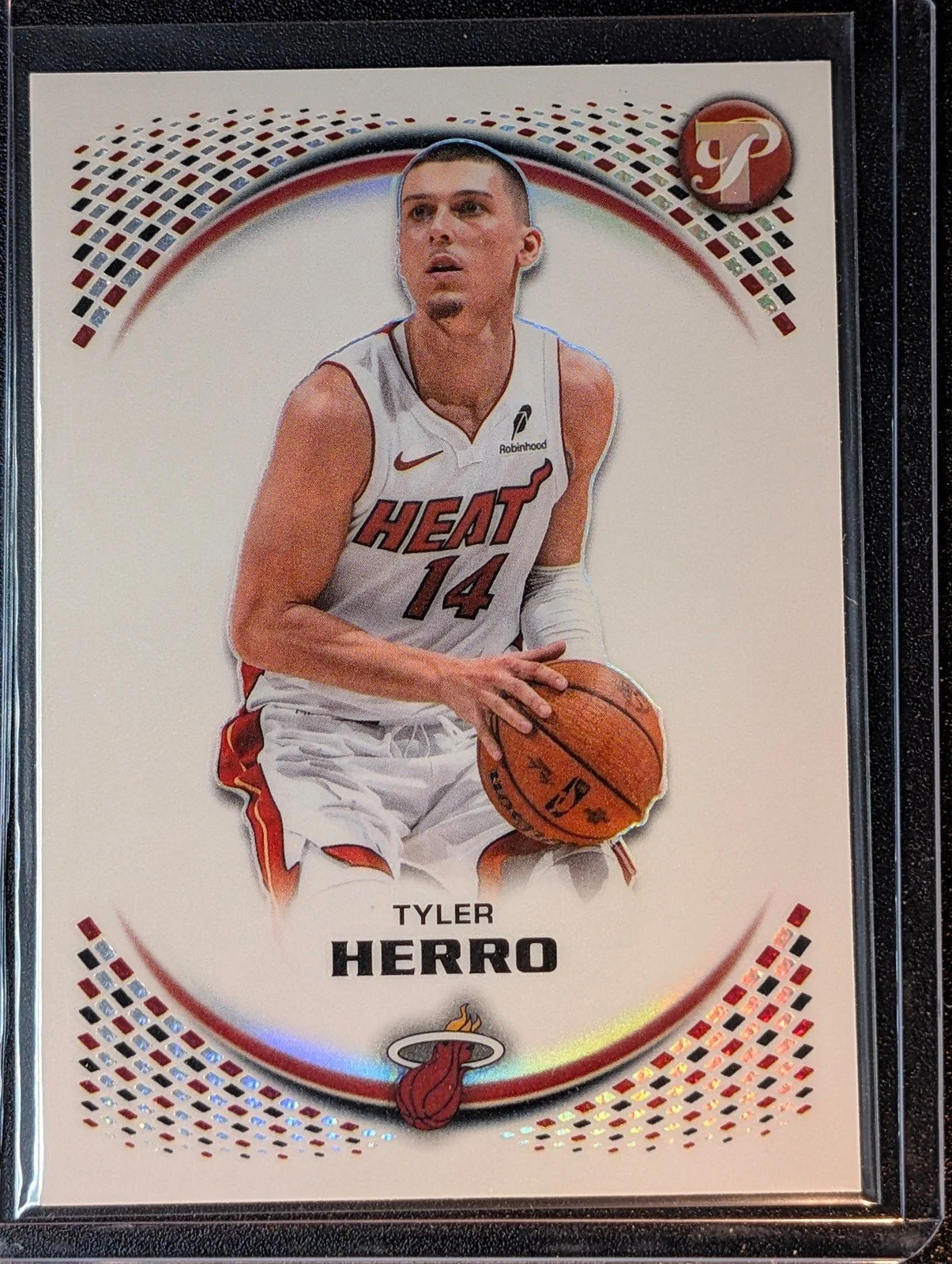 Front of 2025 Topps Pristine Tyler Herro Refractor #47