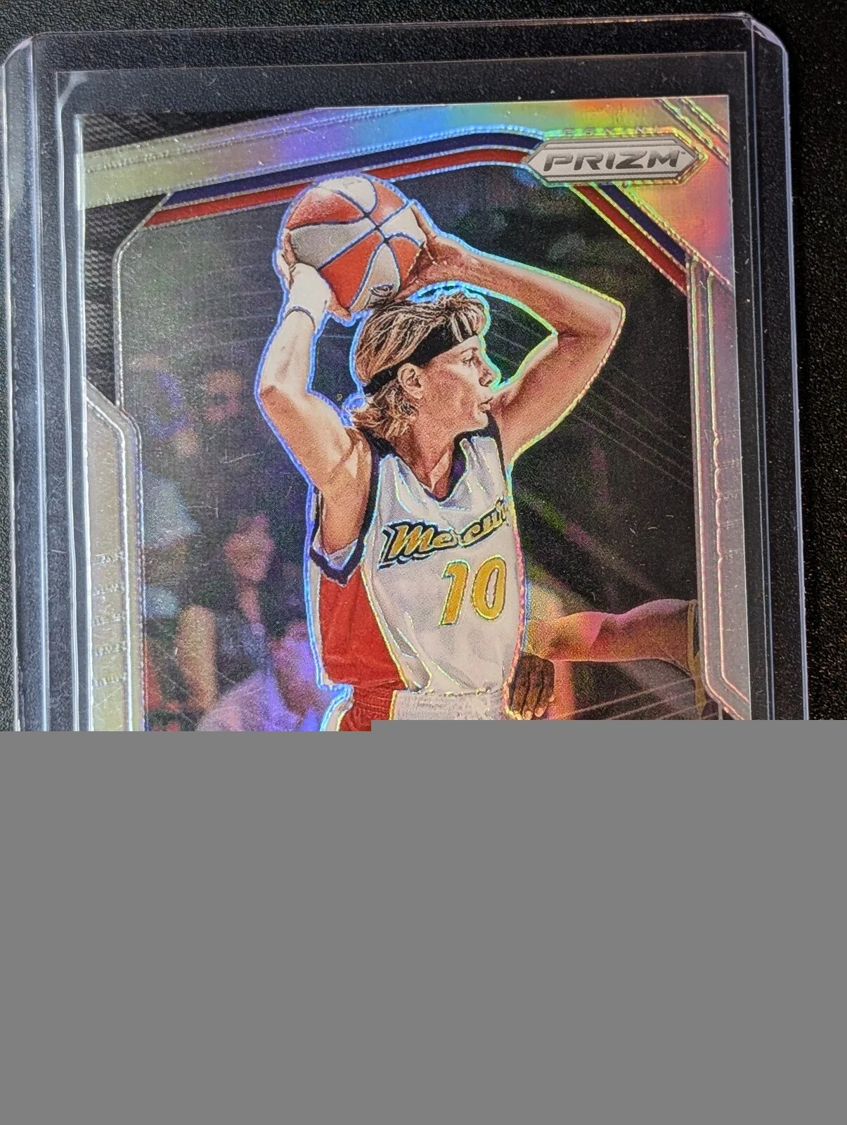 Front of 2025 Panini Prizm WNBA #34 Nancy Lieberman Silver Prizms