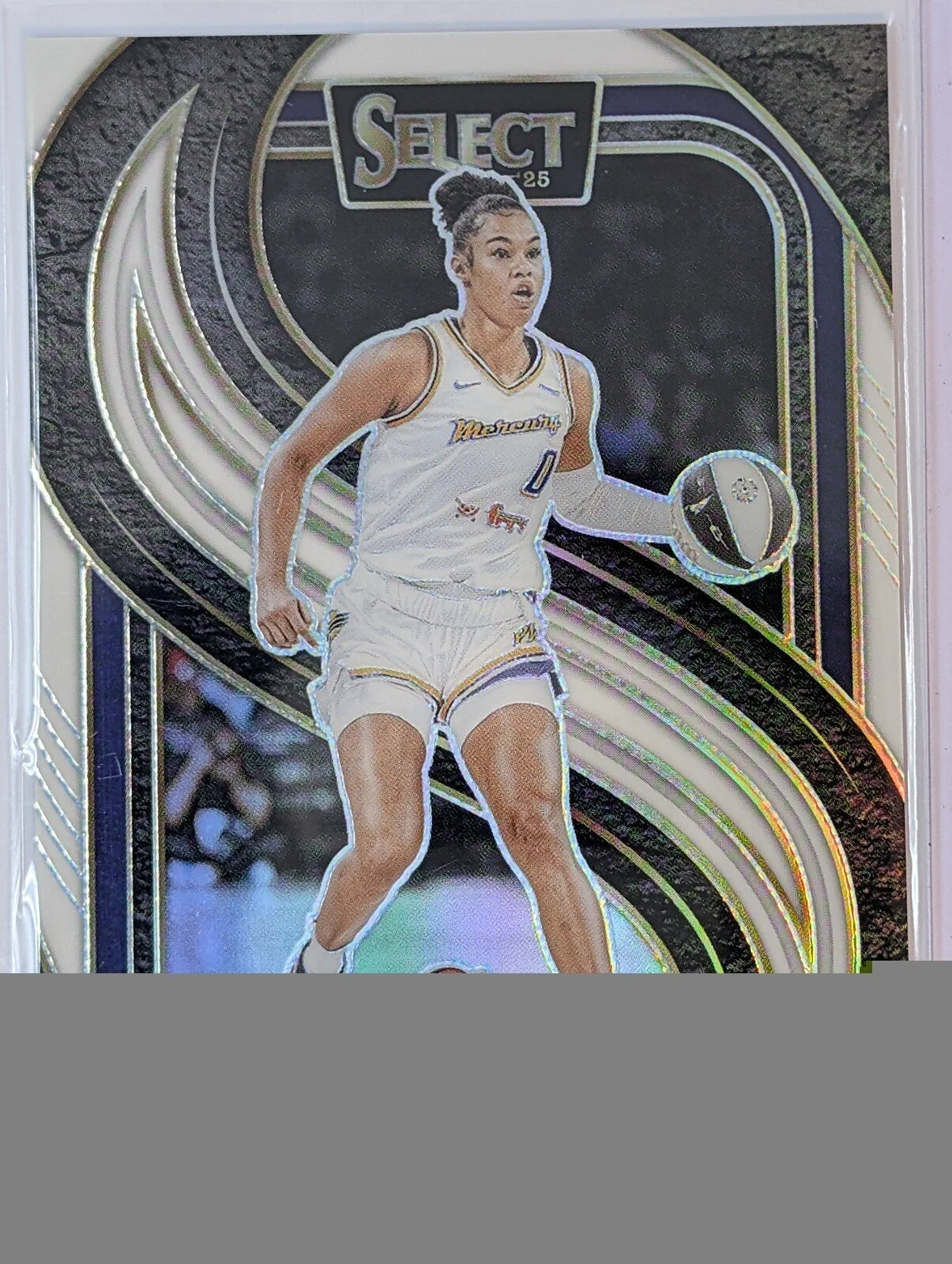 Front of 2025 Panini Select WNBA #133 Satou Sabally Silver Prizm /99