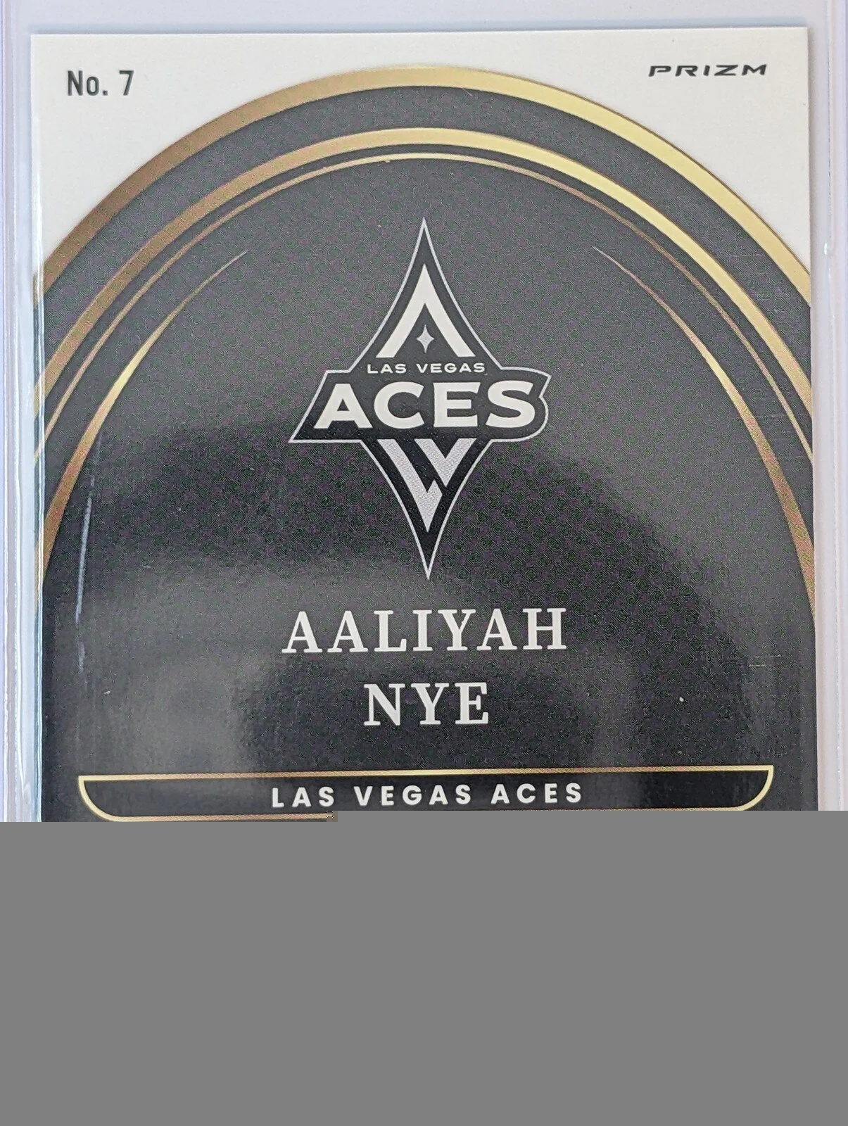 Back of 2025 Panini Select WNBA #7 Aaliyah Nye Select Future Prizm