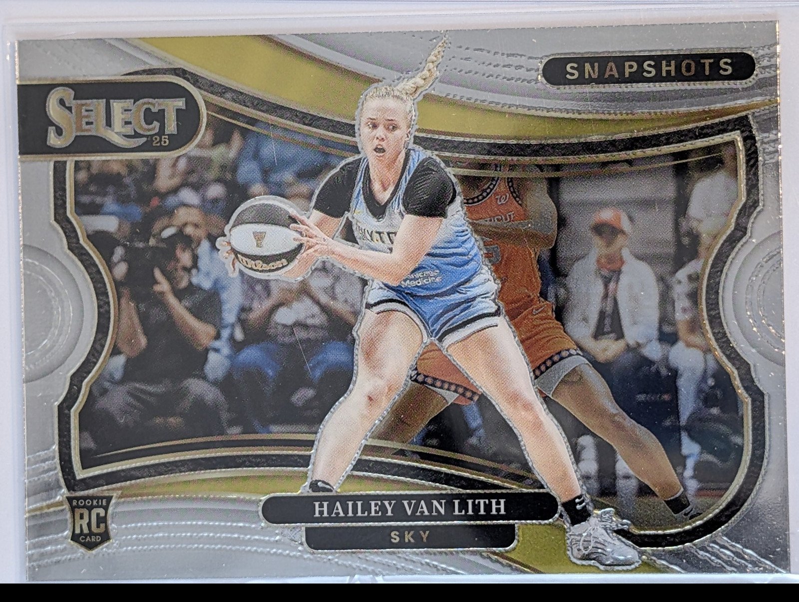Front of 2025 Panini Select WNBA #19 Hailey Van Lith Snapshots RC